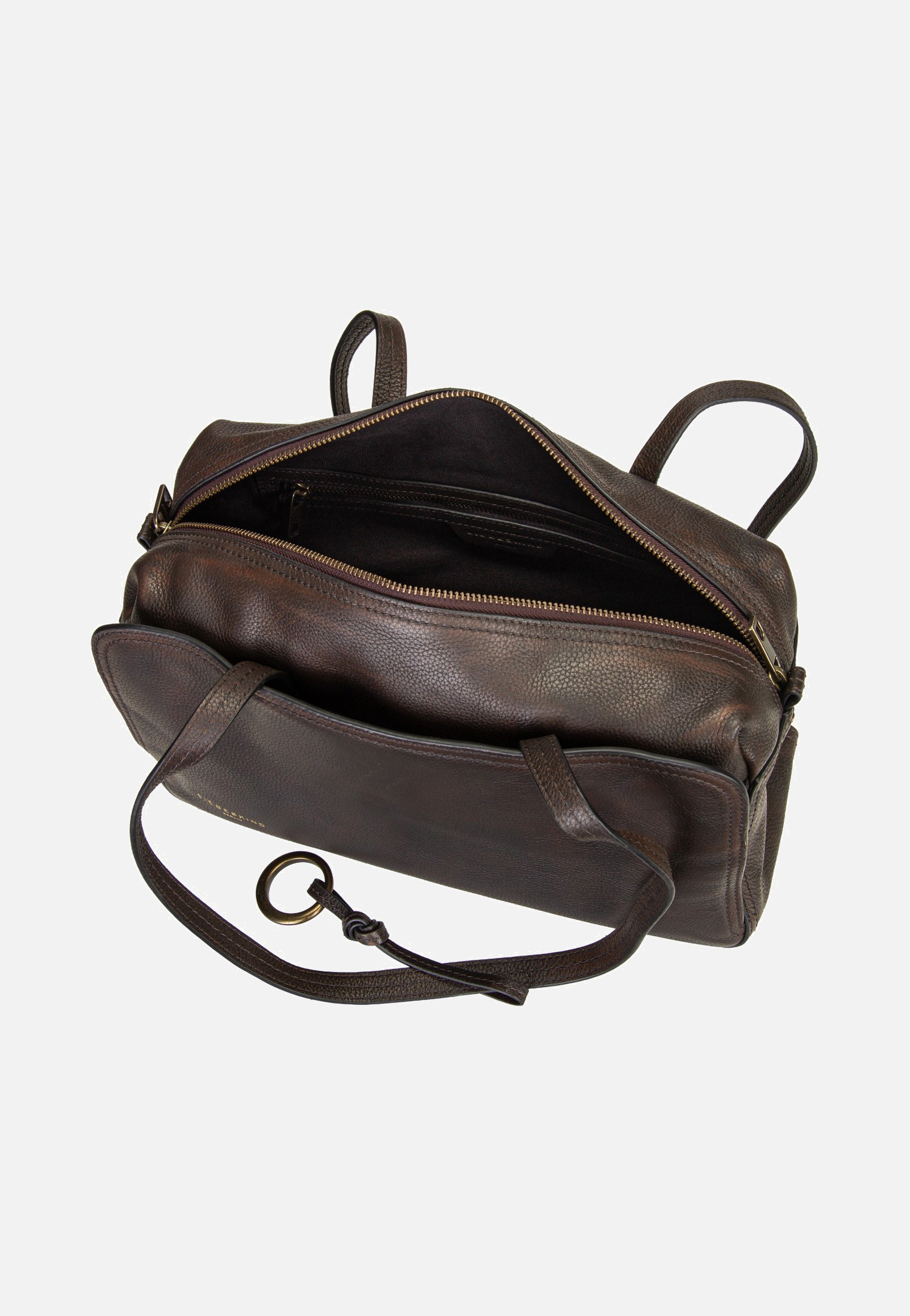 Liebeskind Berlin Clarice II Satchel M Vintage Pebble Deep Soil Cartable