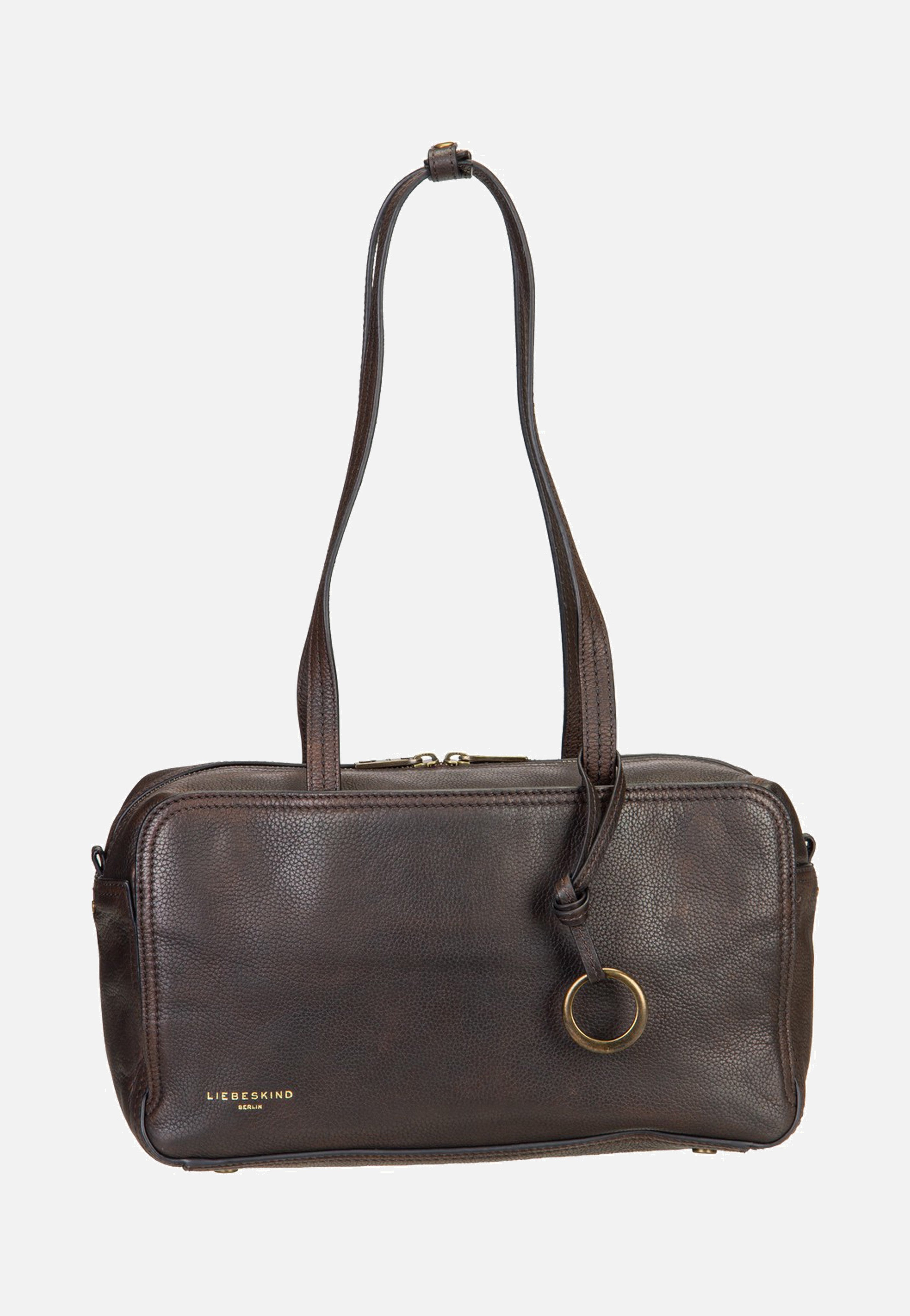 Liebeskind Berlin Clarice II Satchel M Vintage Pebble Deep Soil Cartable