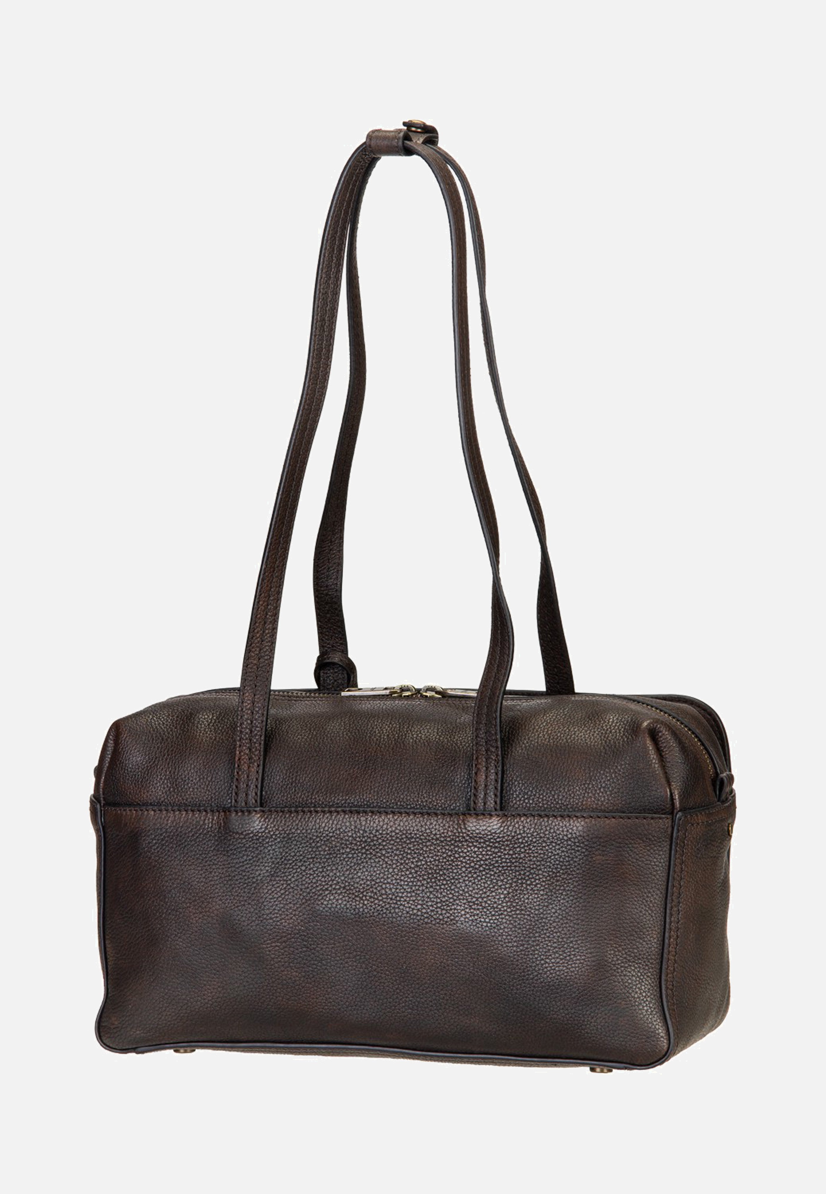 Liebeskind Berlin Clarice II Satchel M Vintage Pebble Deep Soil Cartable
