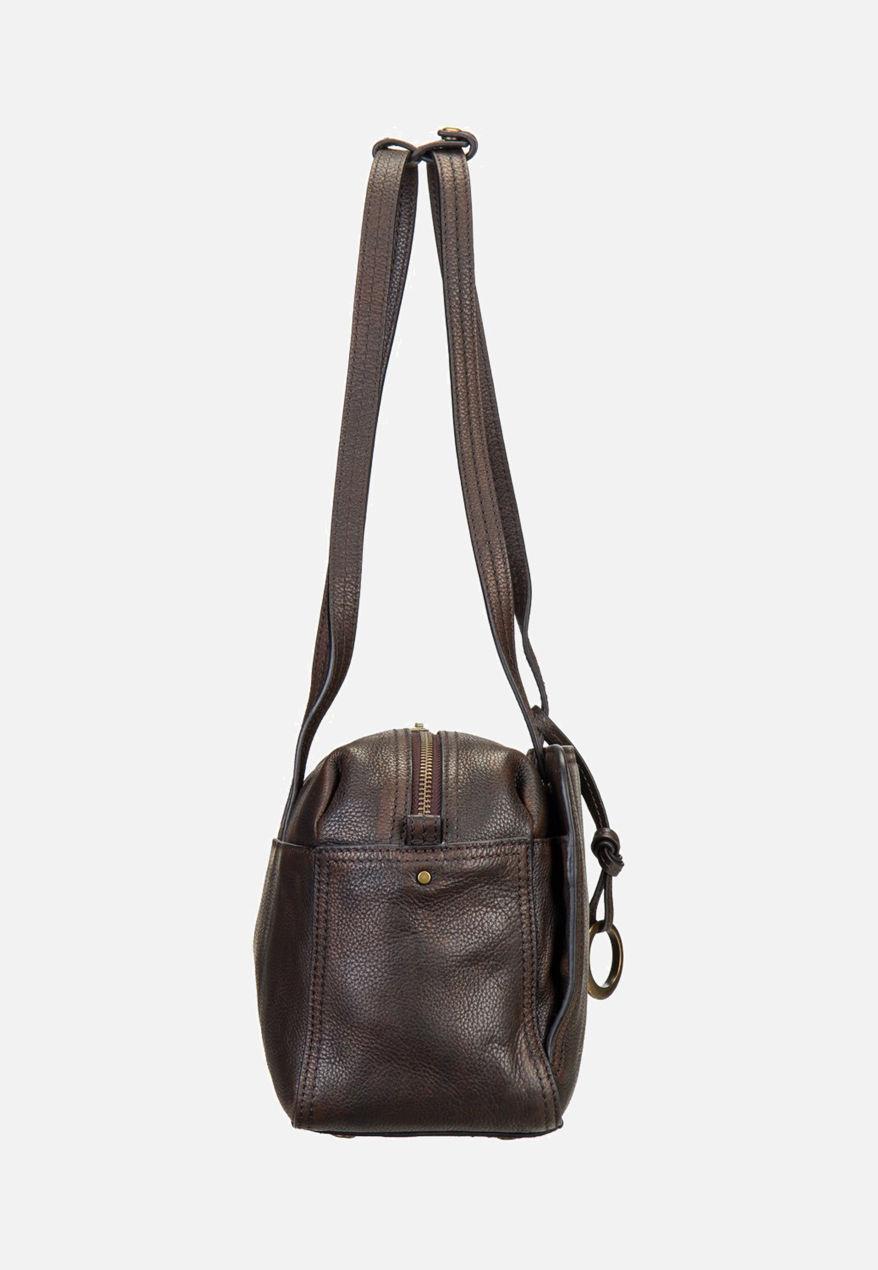 Liebeskind Berlin Clarice II Satchel M Vintage Pebble Deep Soil Cartable
