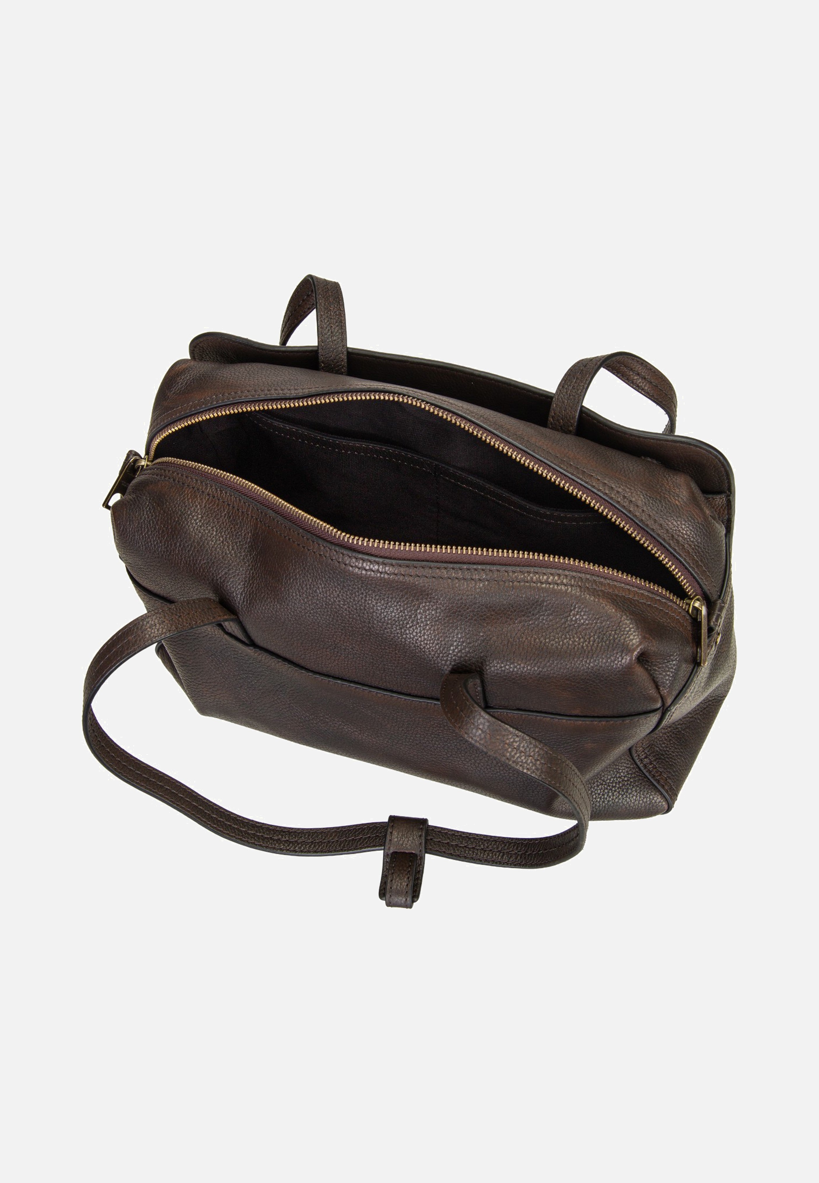 Liebeskind Berlin Clarice II Satchel M Vintage Pebble Deep Soil Cartable