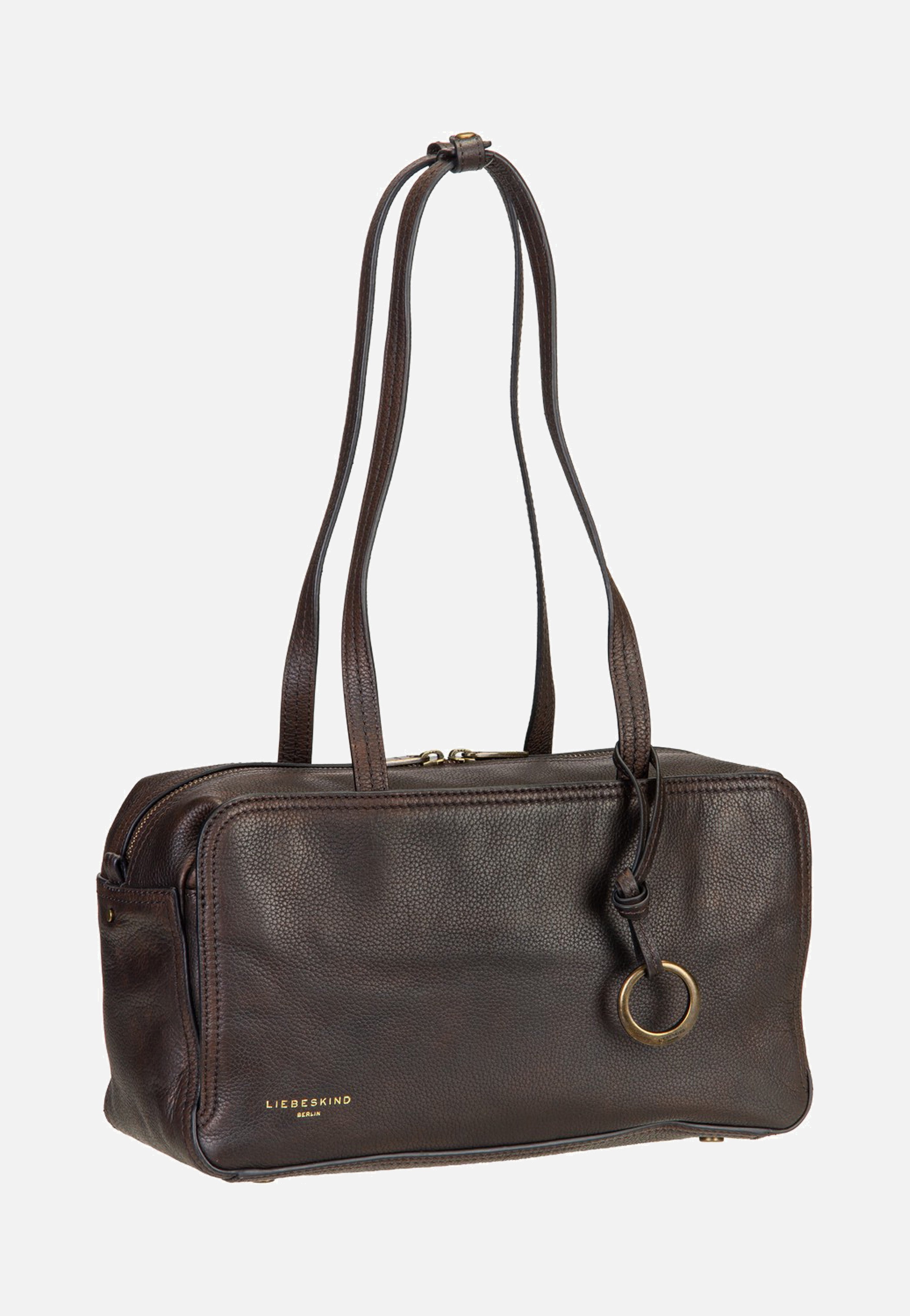 Liebeskind Berlin Clarice II Satchel M Vintage Pebble Deep Soil Cartable