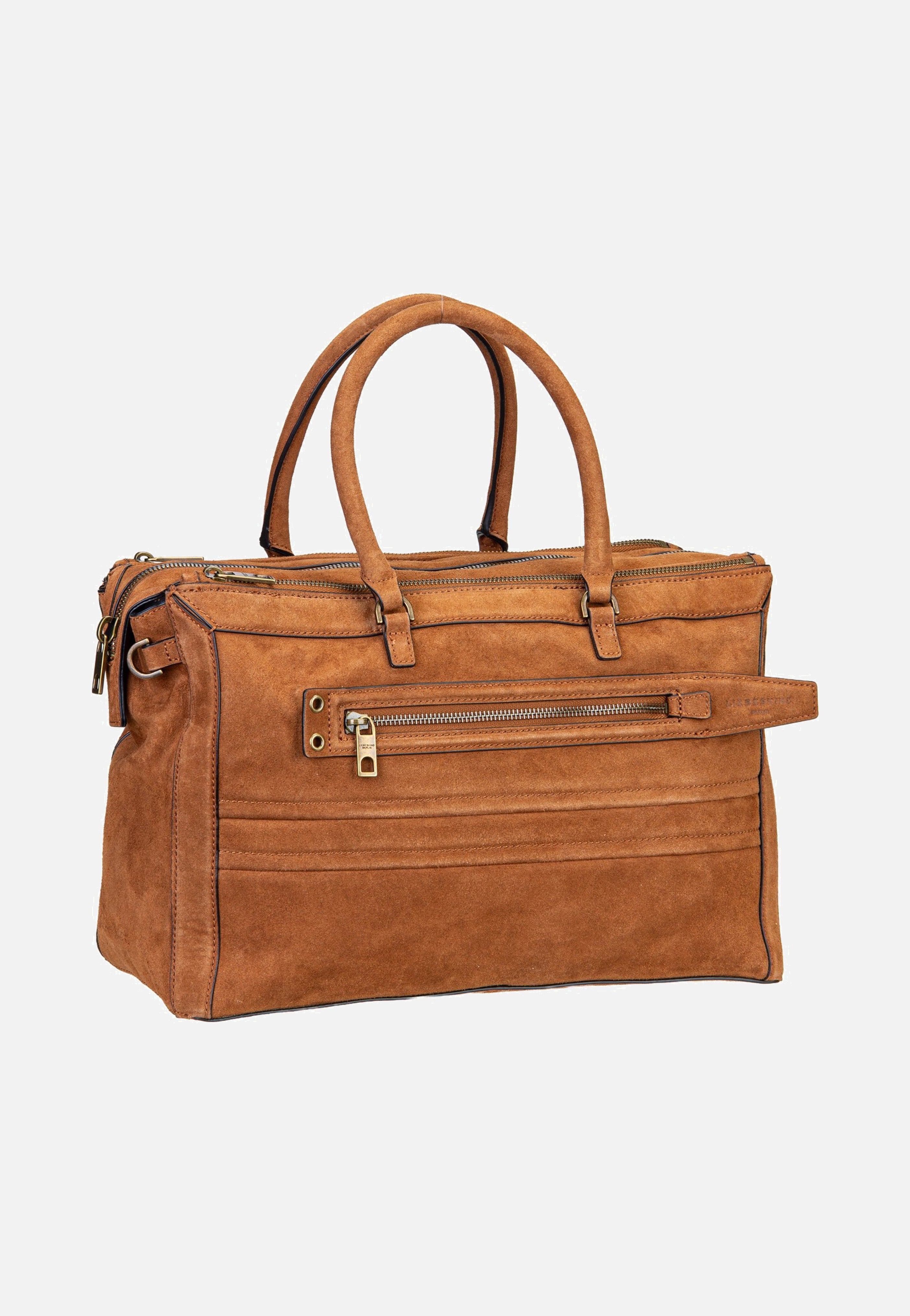 Liebeskind Berlin Delia Satchel M Suede Brown Cartera