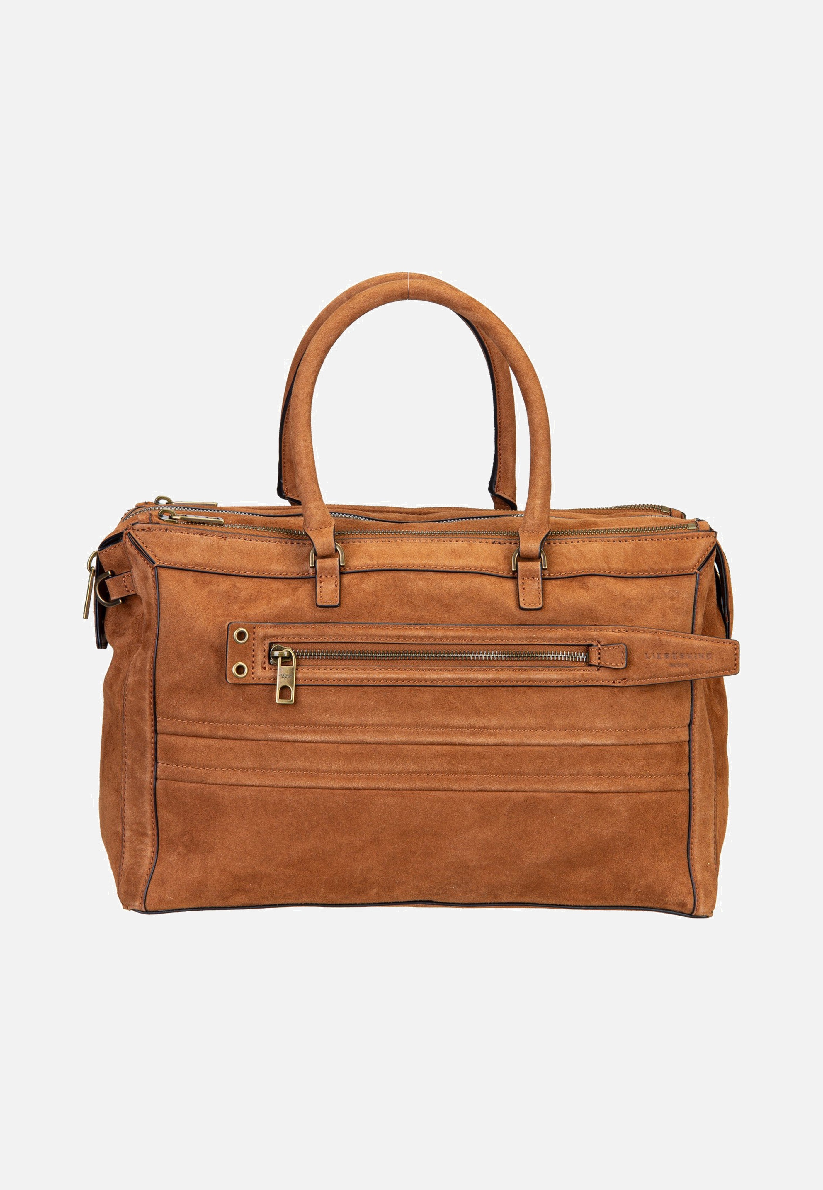 Liebeskind Berlin Delia Satchel M Suede Brown Cartera
