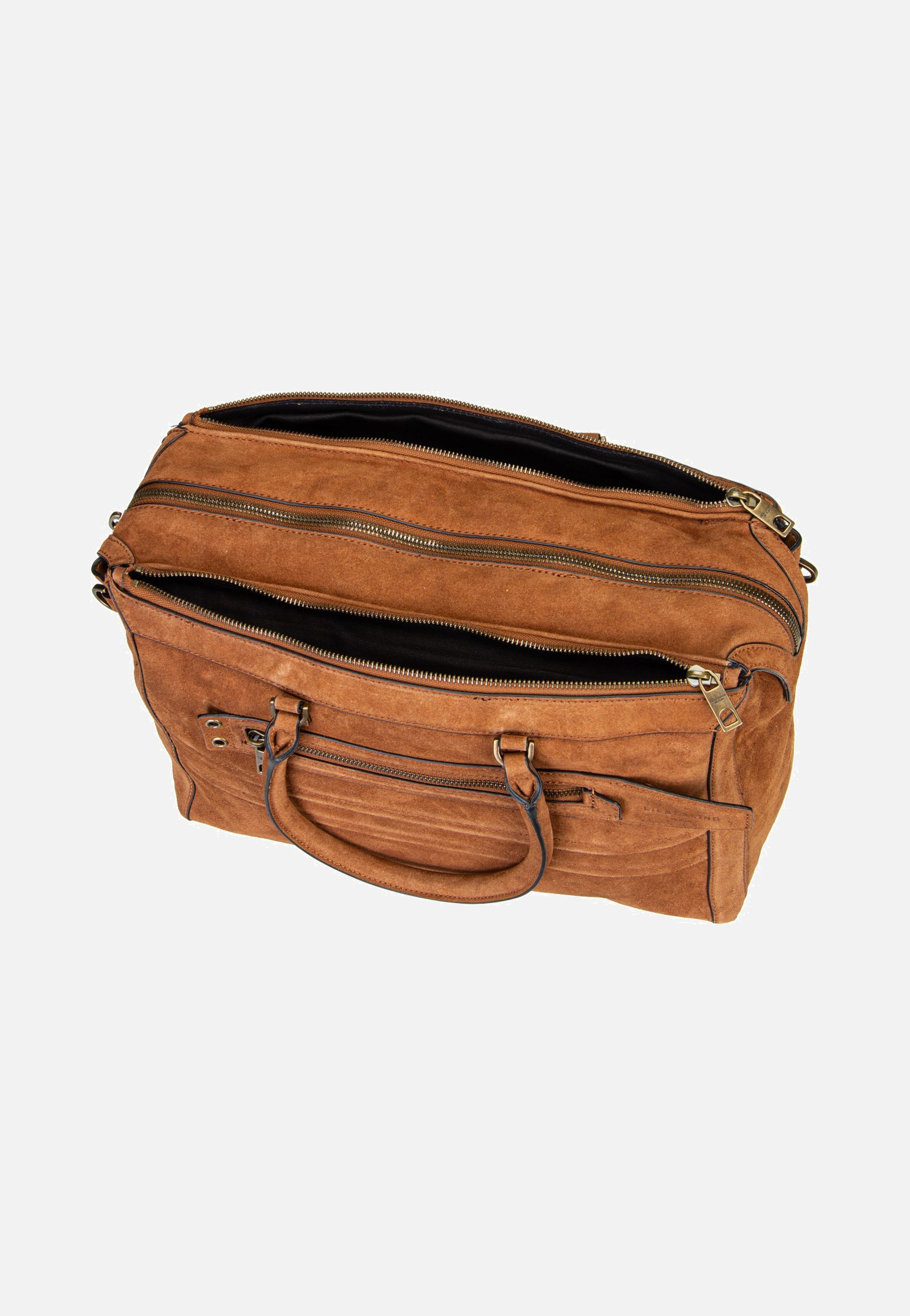 Liebeskind Berlin Delia Satchel M Suede Brown Cartera
