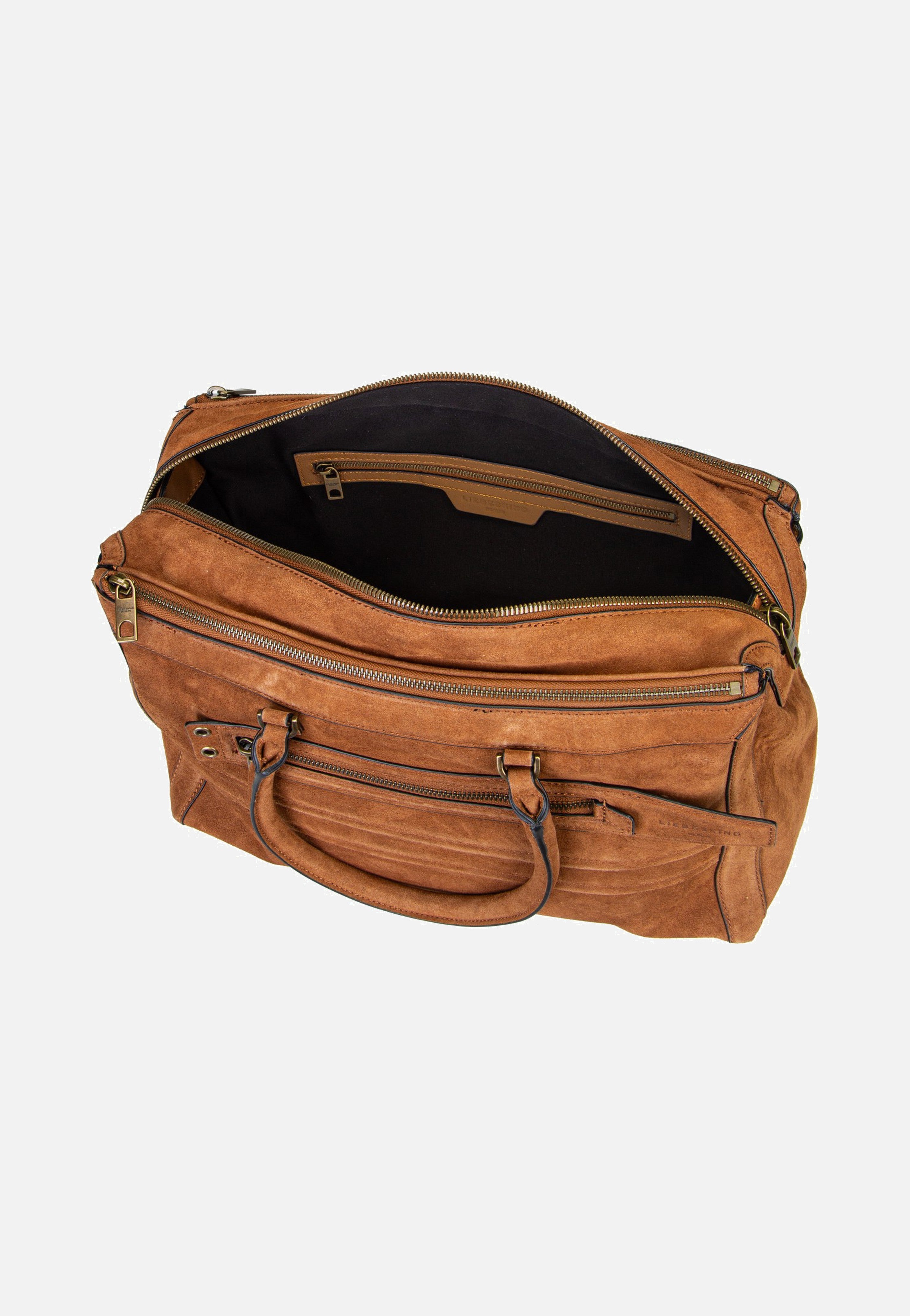 Liebeskind Berlin Delia Satchel M Suede Brown Cartera