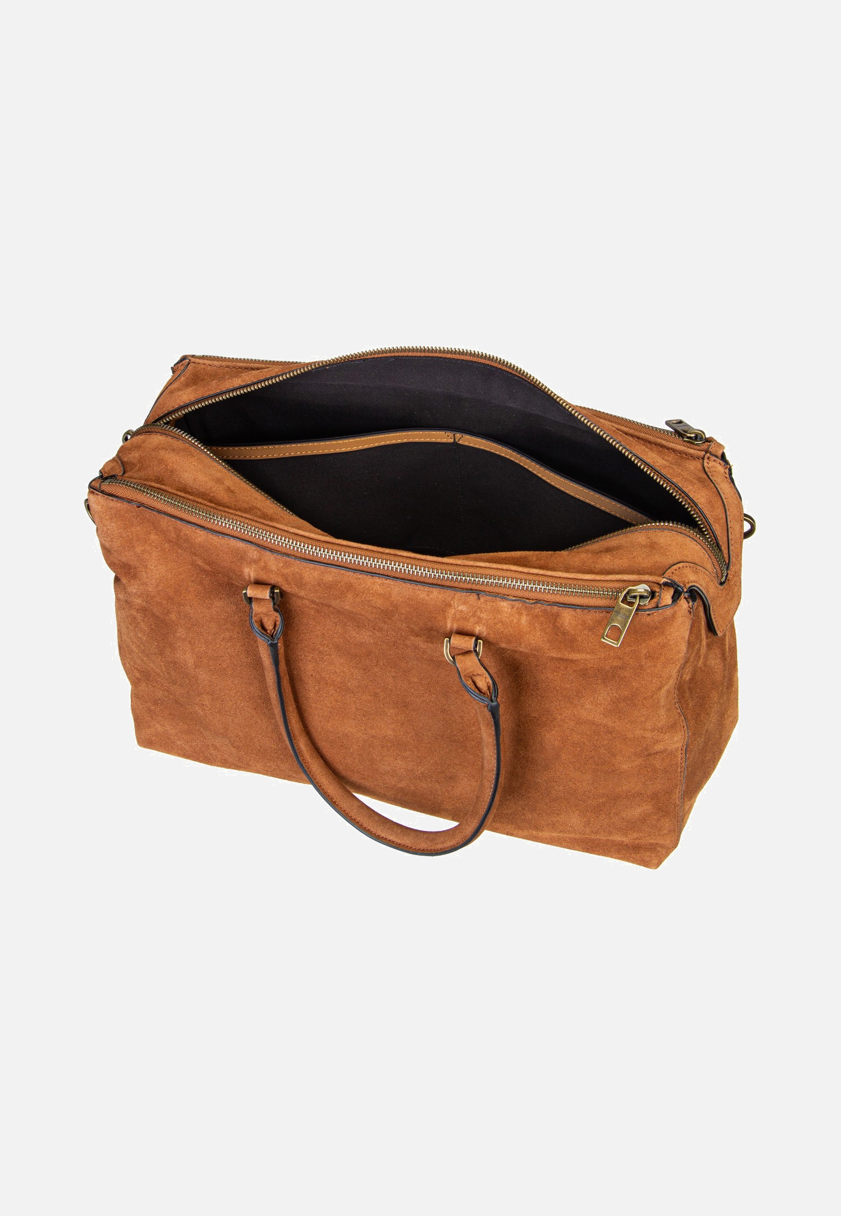 Liebeskind Berlin Delia Satchel M Suede Brown Cartera