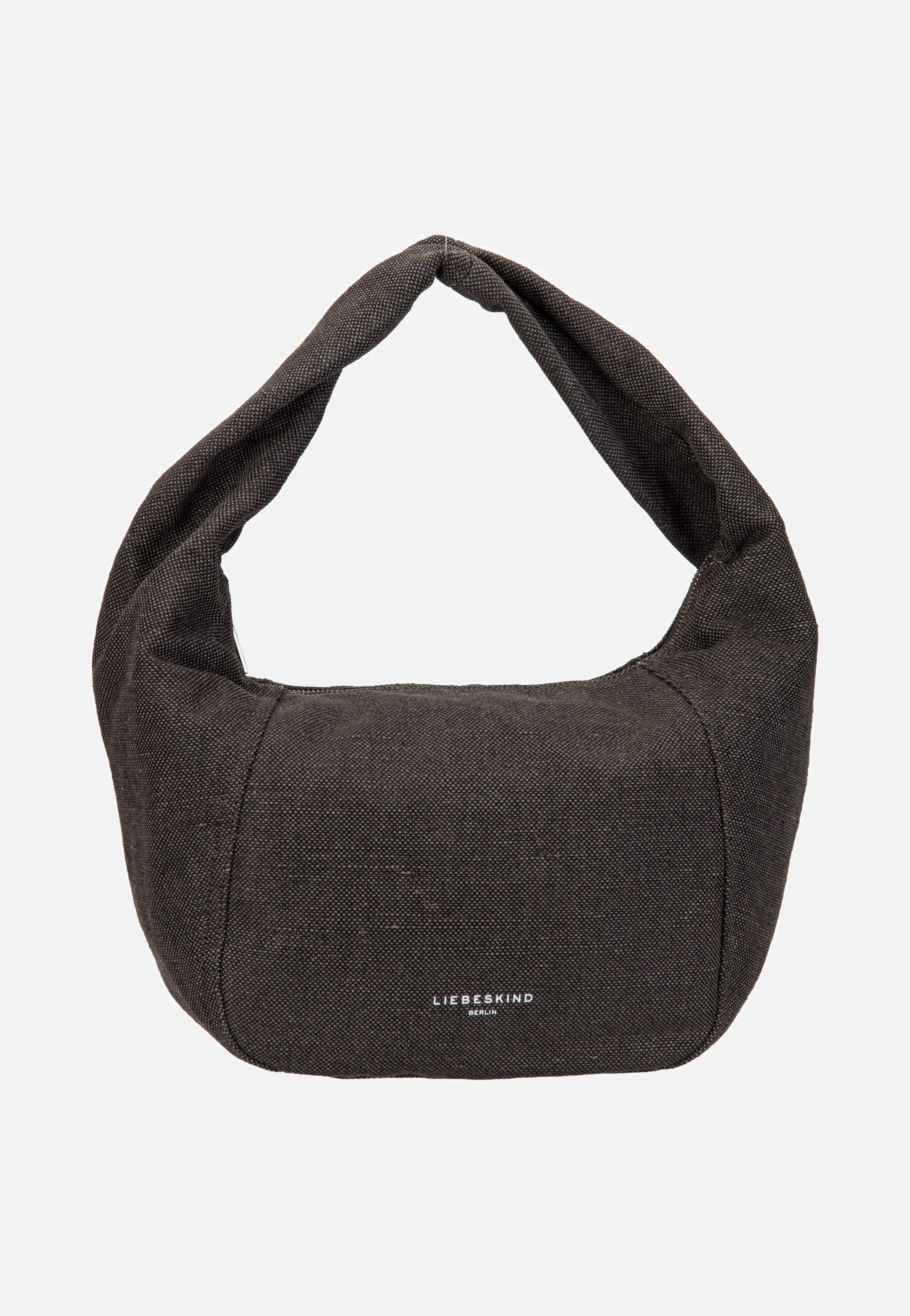 Liebeskind Berlin Farrah II Hobo M Heavy Canvas Washed Deep Soil Hobo Bag