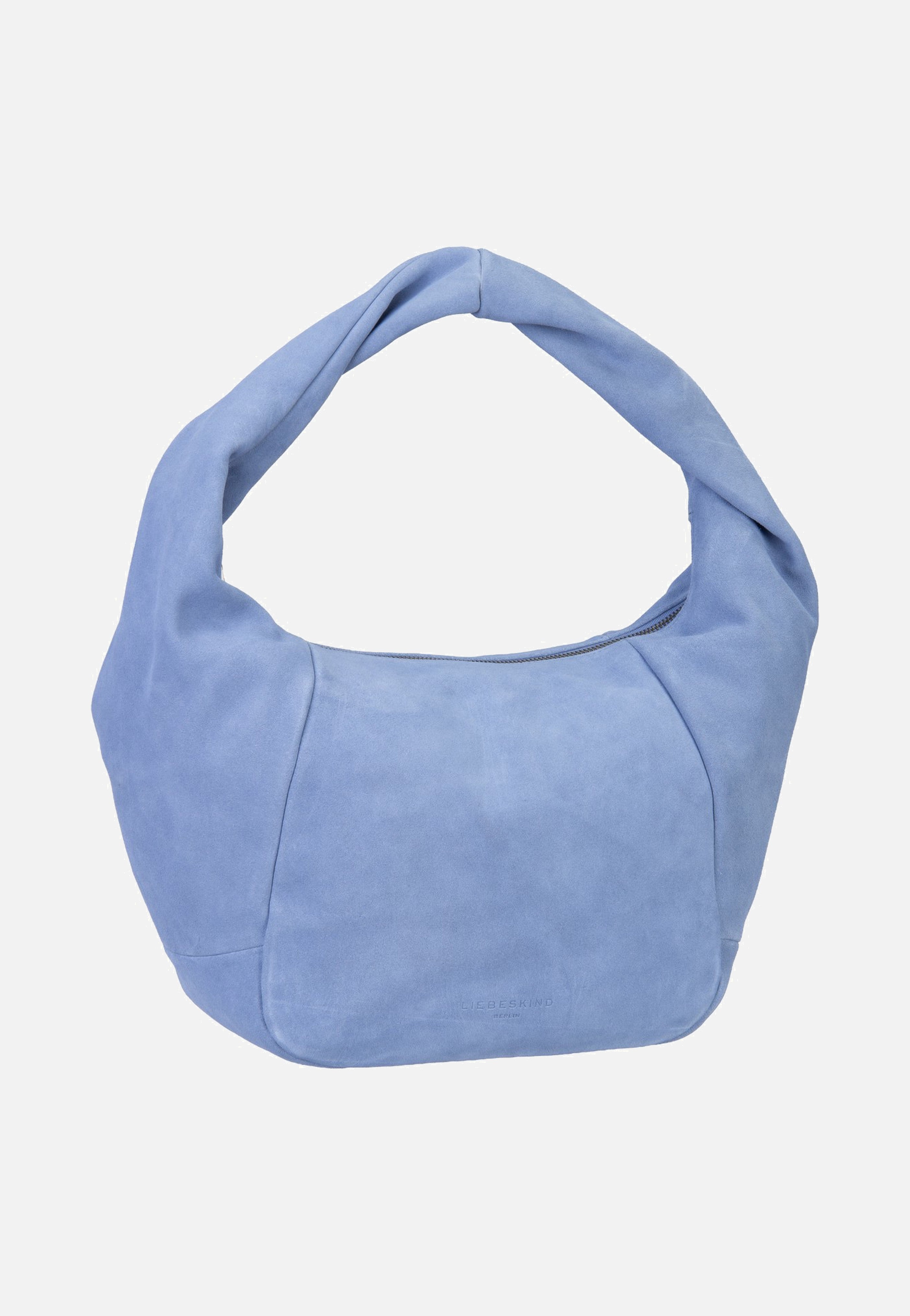 Liebeskind Berlin Farrah II Hobo M Hydro Suede Flower Blue Hobo Bag