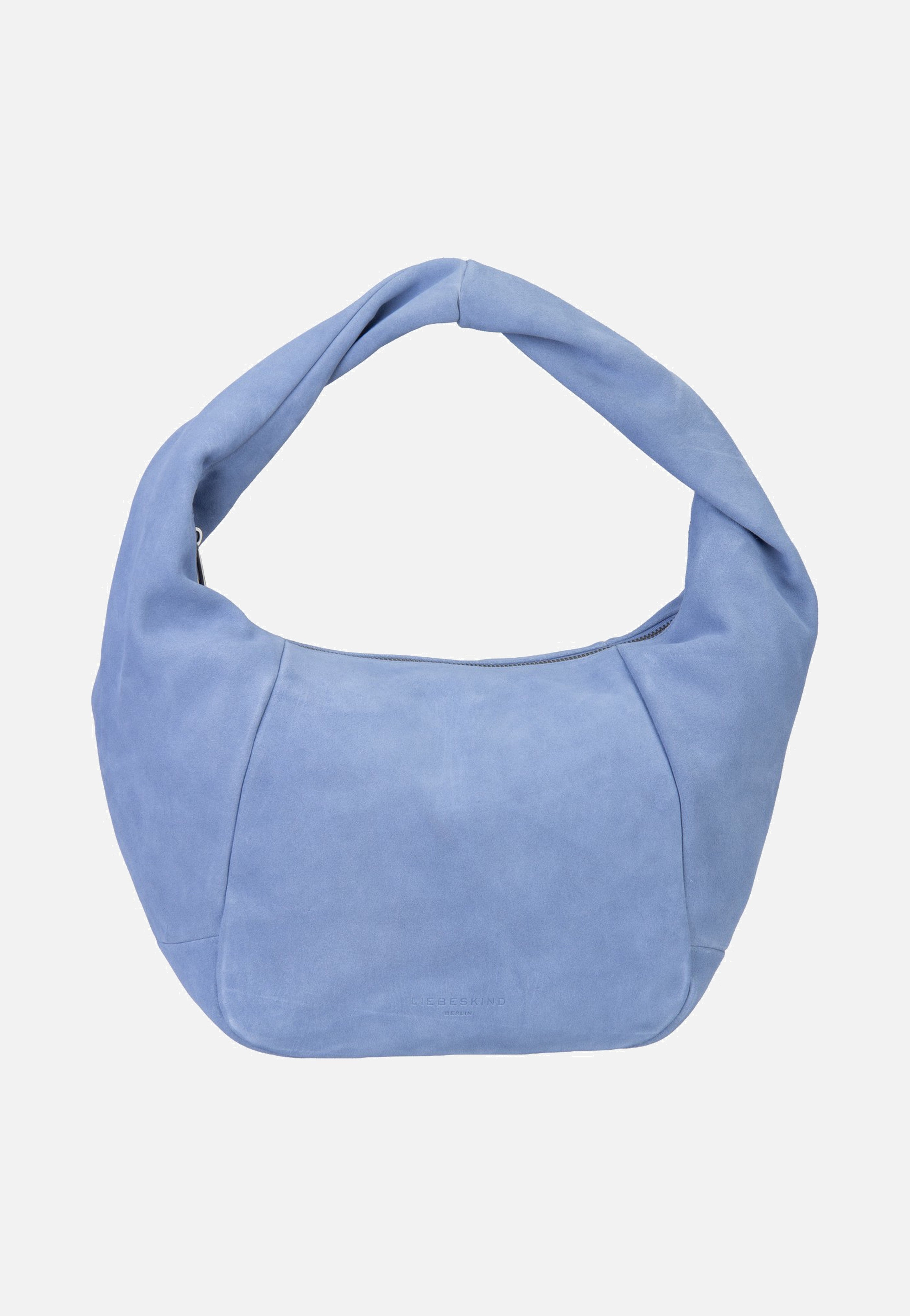 Liebeskind Berlin Farrah II Hobo M Hydro Suede Flower Blue Hobo Bag