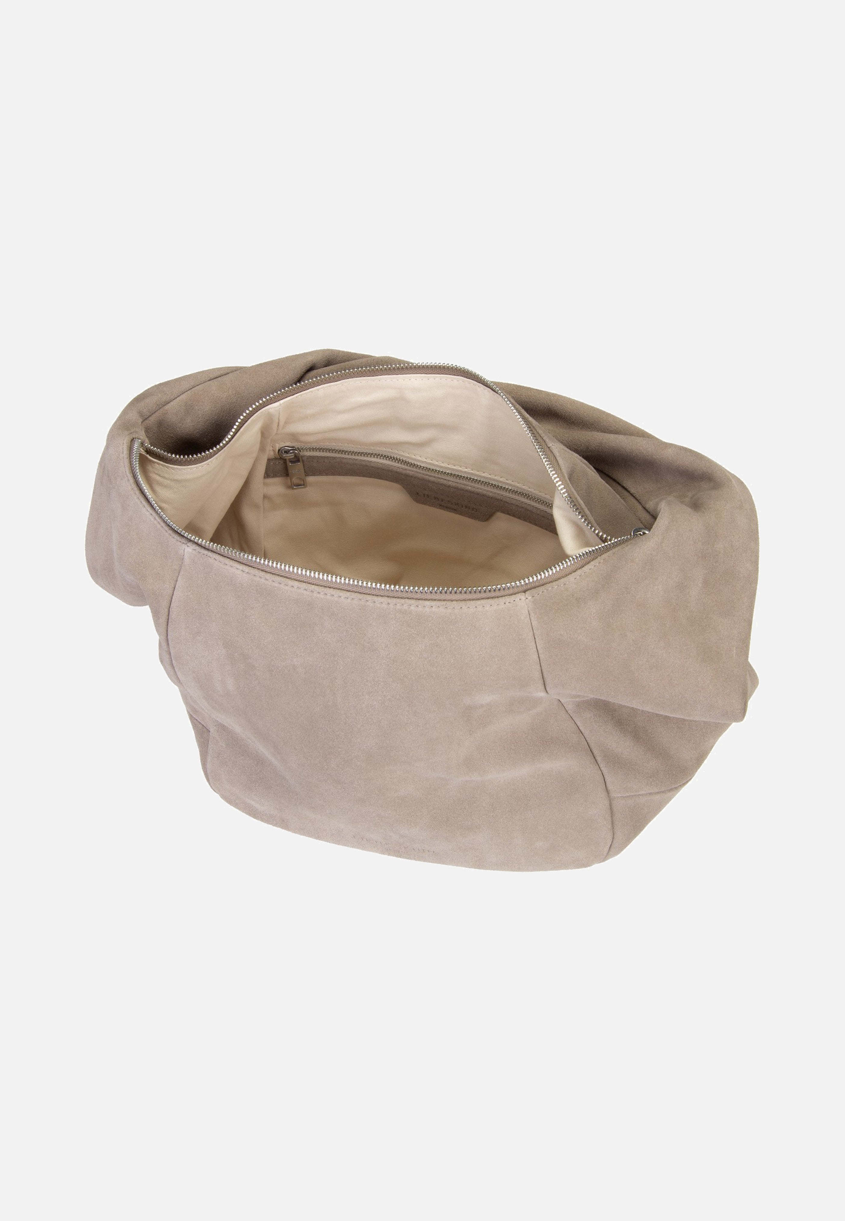 Liebeskind Berlin Farrah II Hobo M Hydro Suede Neutral Grey Hobo-tas