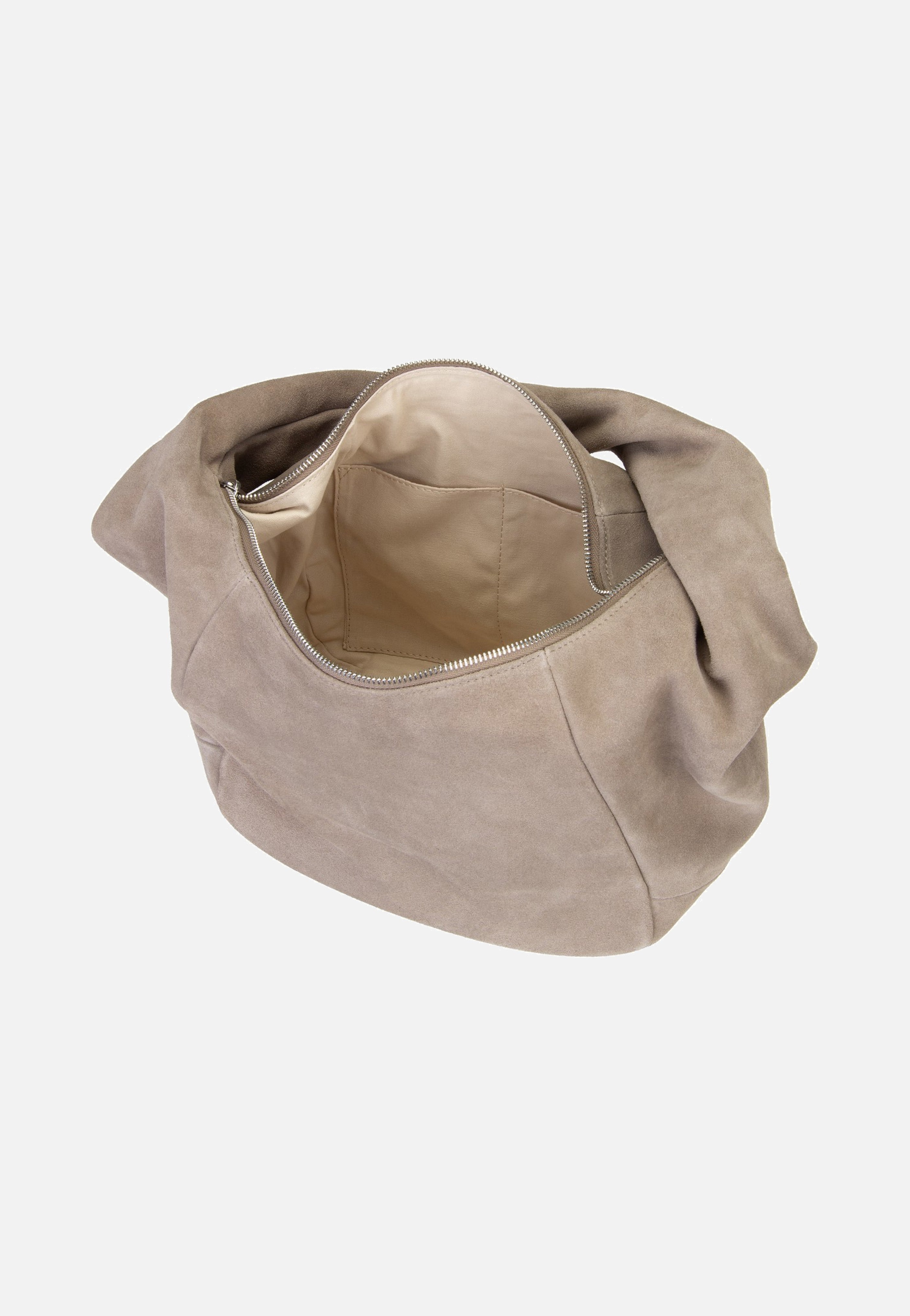 Liebeskind Berlin Farrah II Hobo M Hydro Suede Neutral Grey Hobo-tas