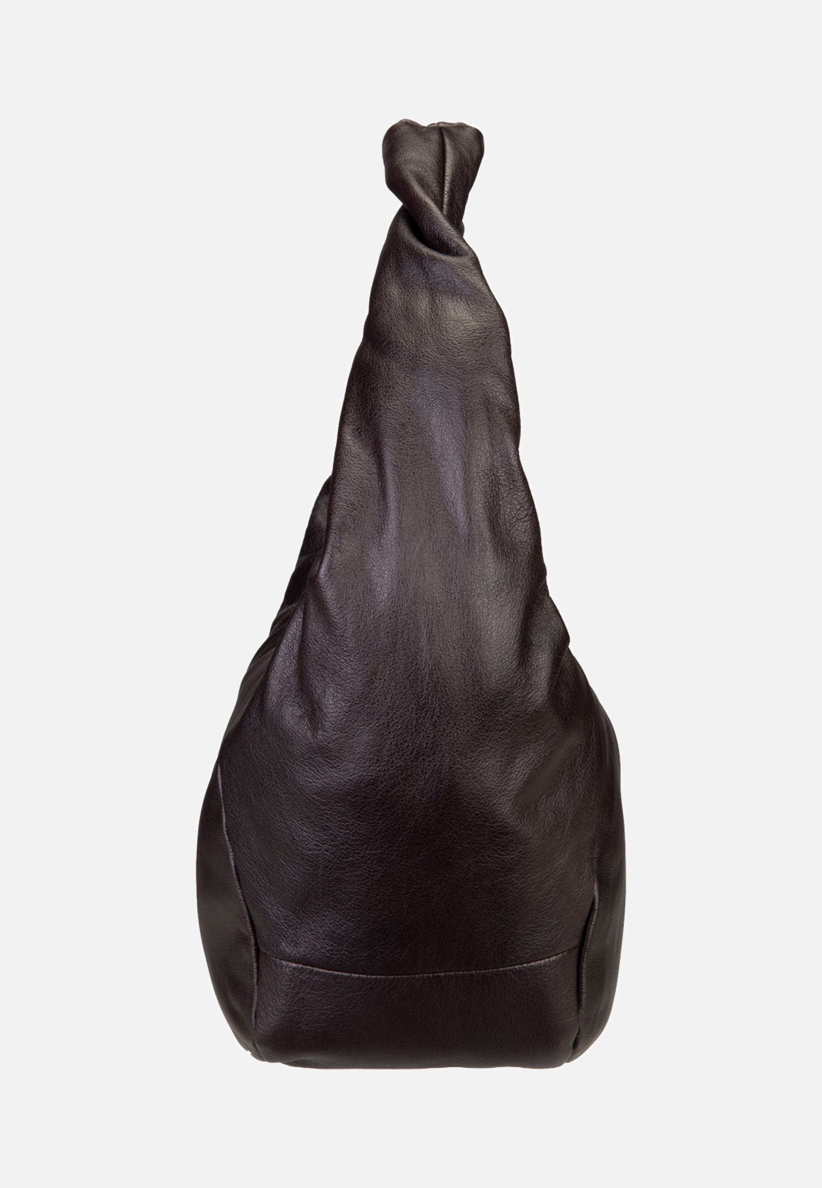Liebeskind Berlin Farrah II Hobo M YAK 3D Leather Deep Soil Hobo Bag
