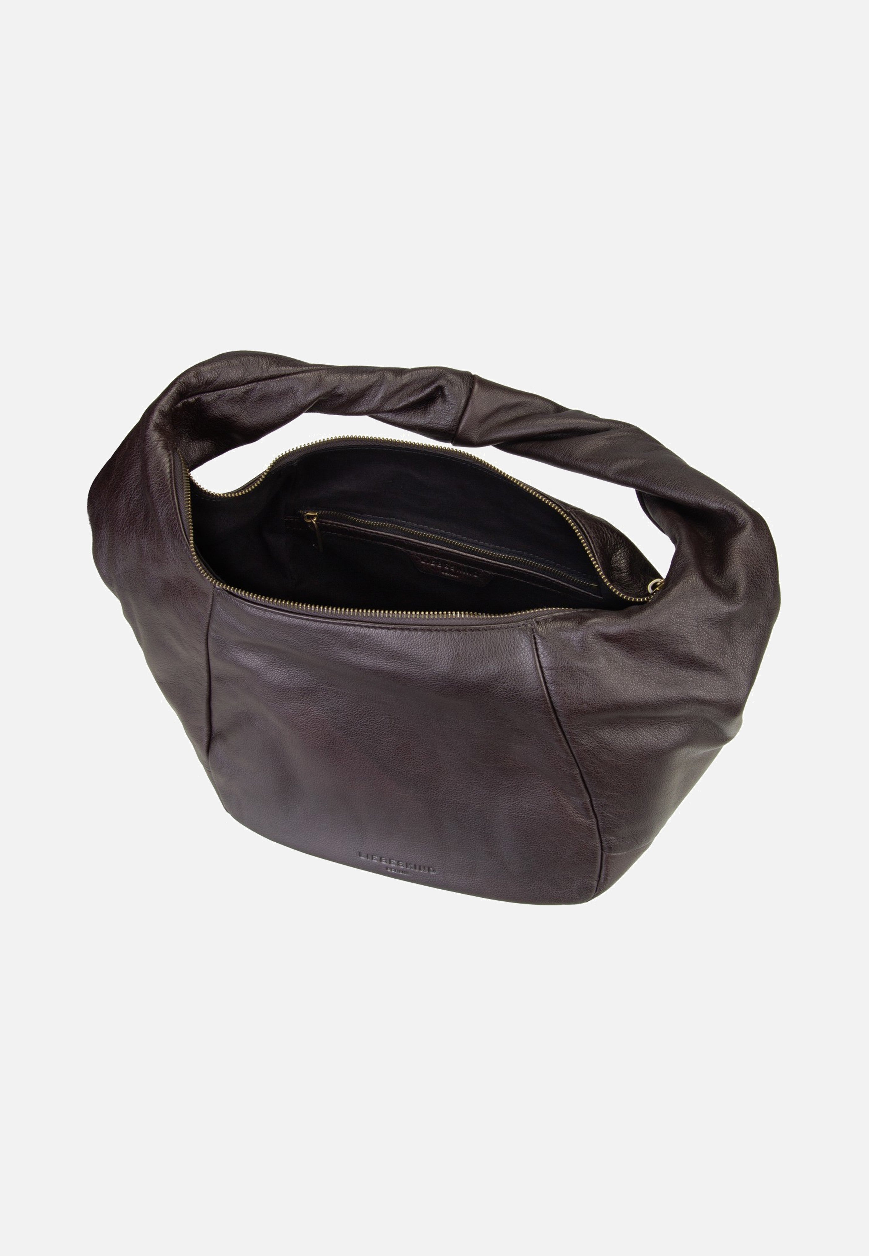 Liebeskind Berlin Farrah II Hobo M YAK 3D Leather Deep Soil Hobo Bag