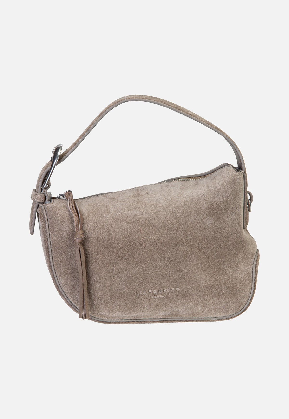 Liebeskind Berlin Ines Hobo S Suede Neutral Grey Borsa Hobo
