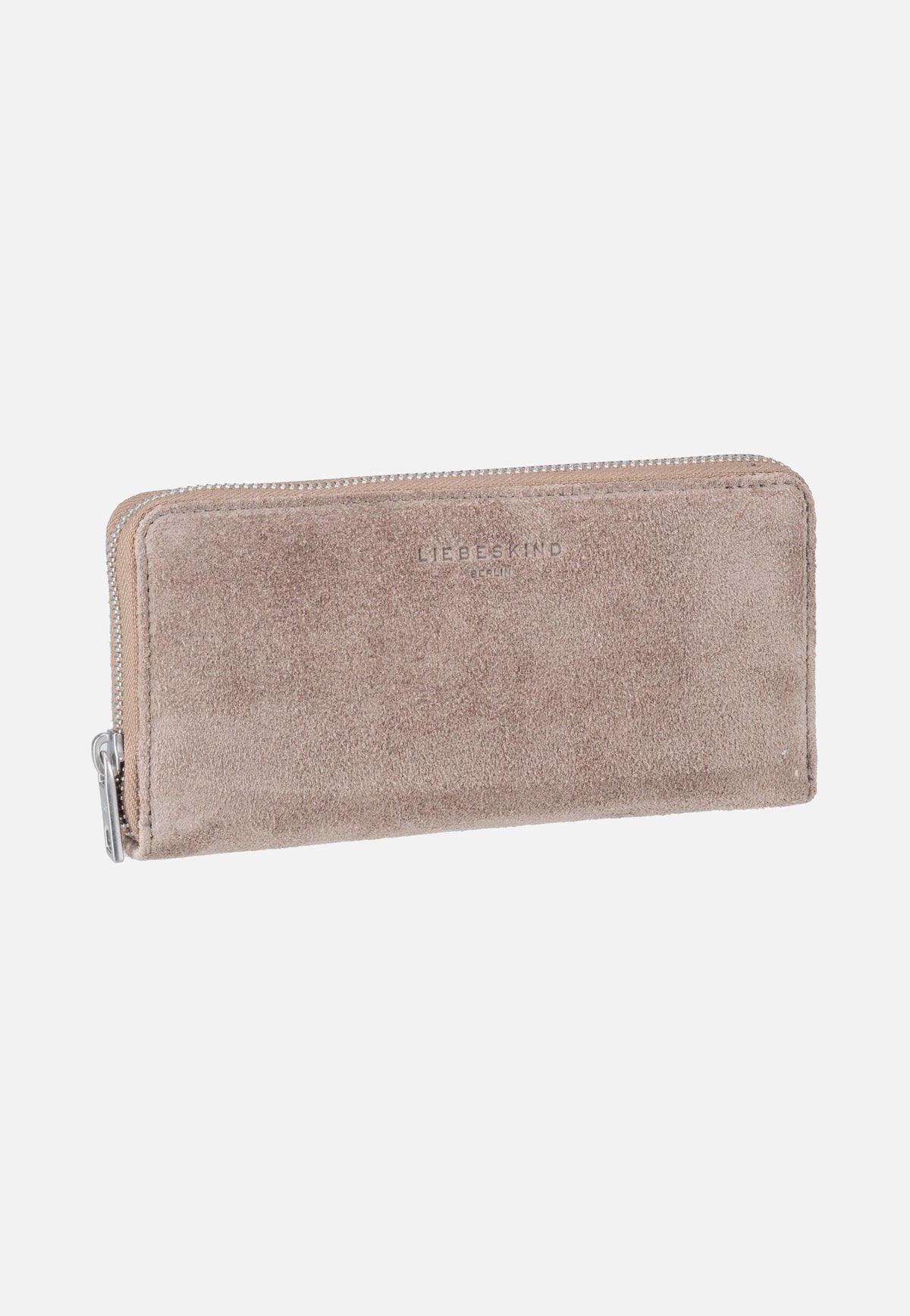Liebeskind Berlin Ines L Suede Neutral Grey Wallet