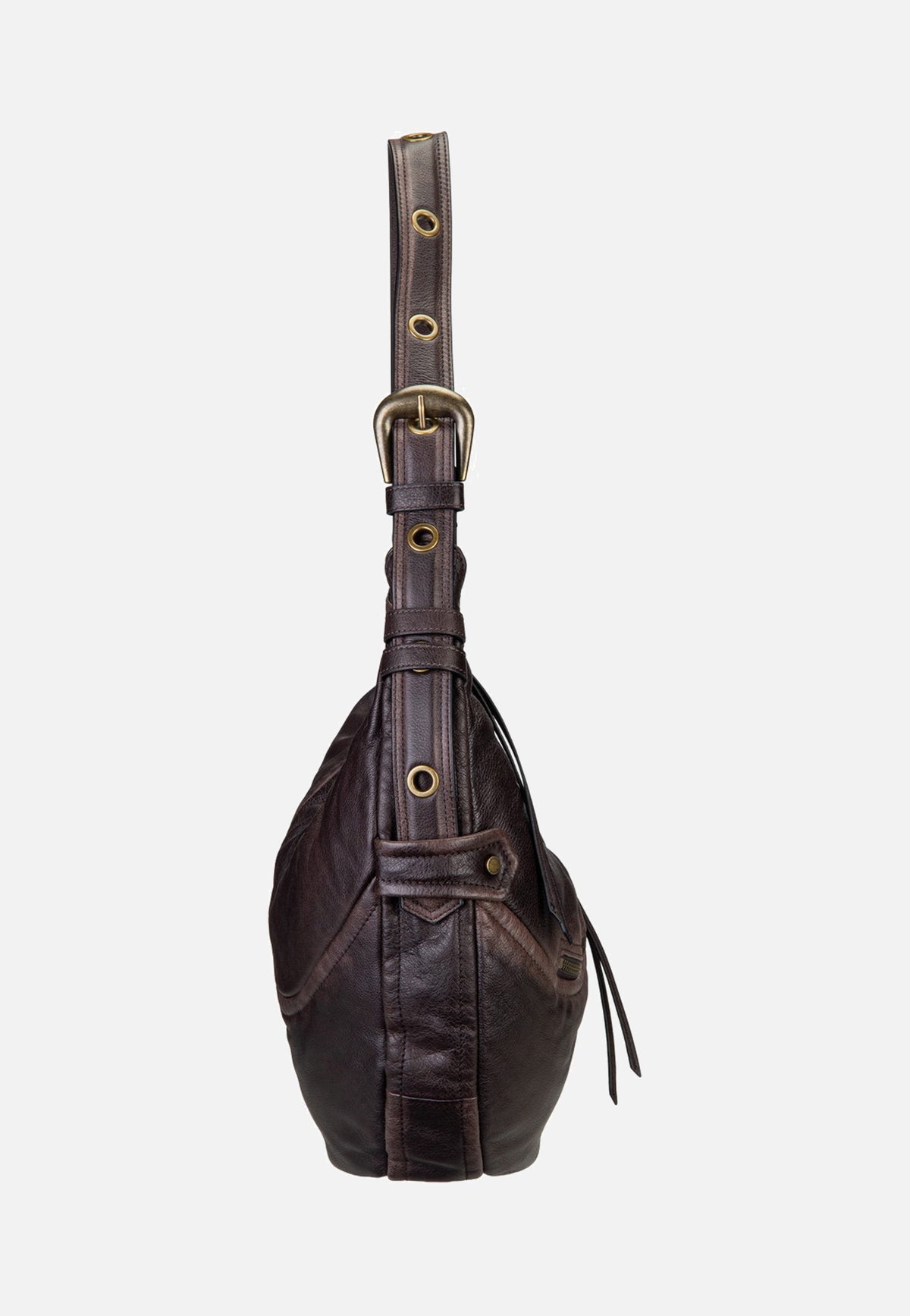 Liebeskind Berlin Luna Hobo M 3D Leather Deep Soil Bolso Hobo