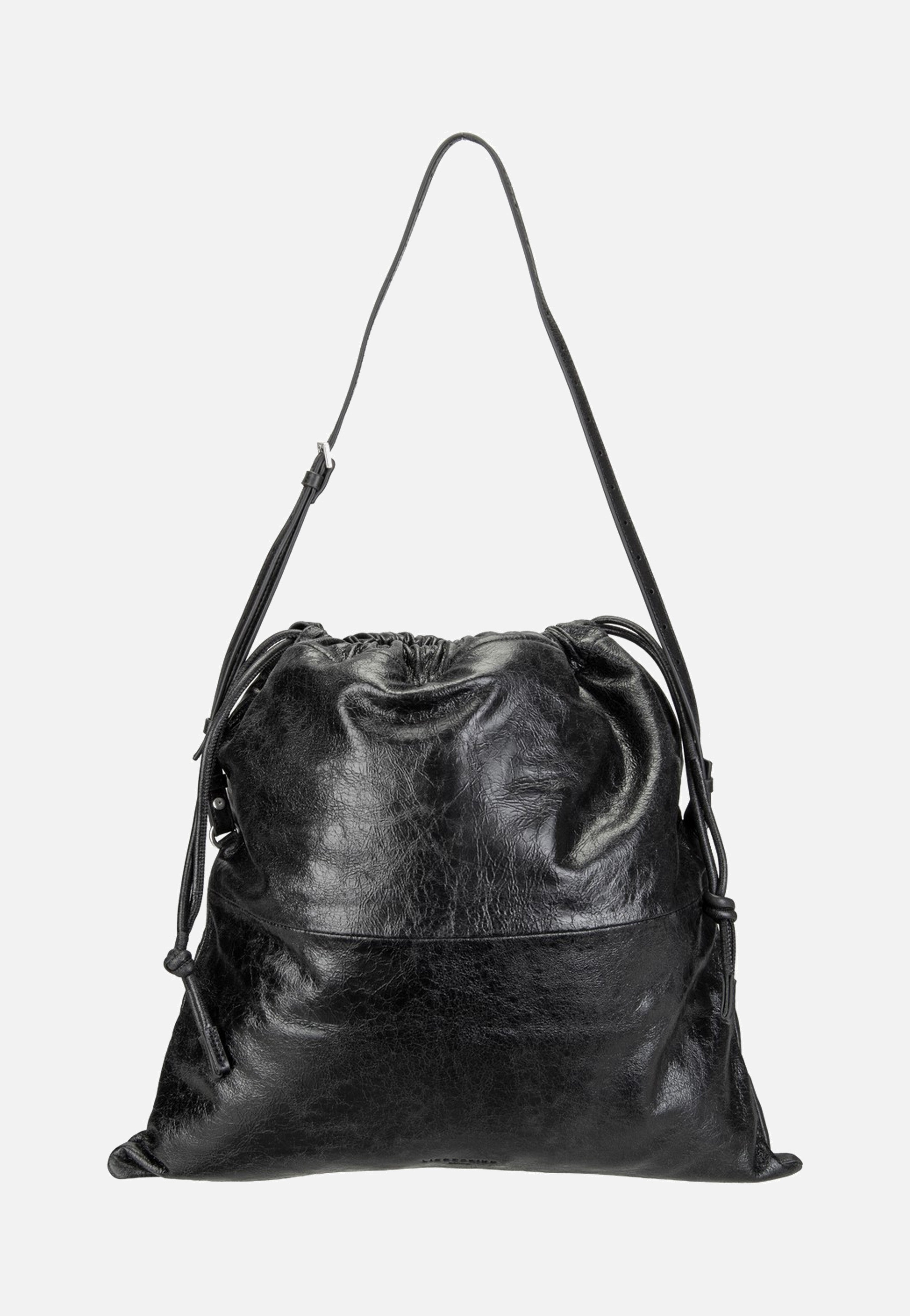 Liebeskind Berlin Lya II Hobo Lamb Crunch Black Hobo Bag