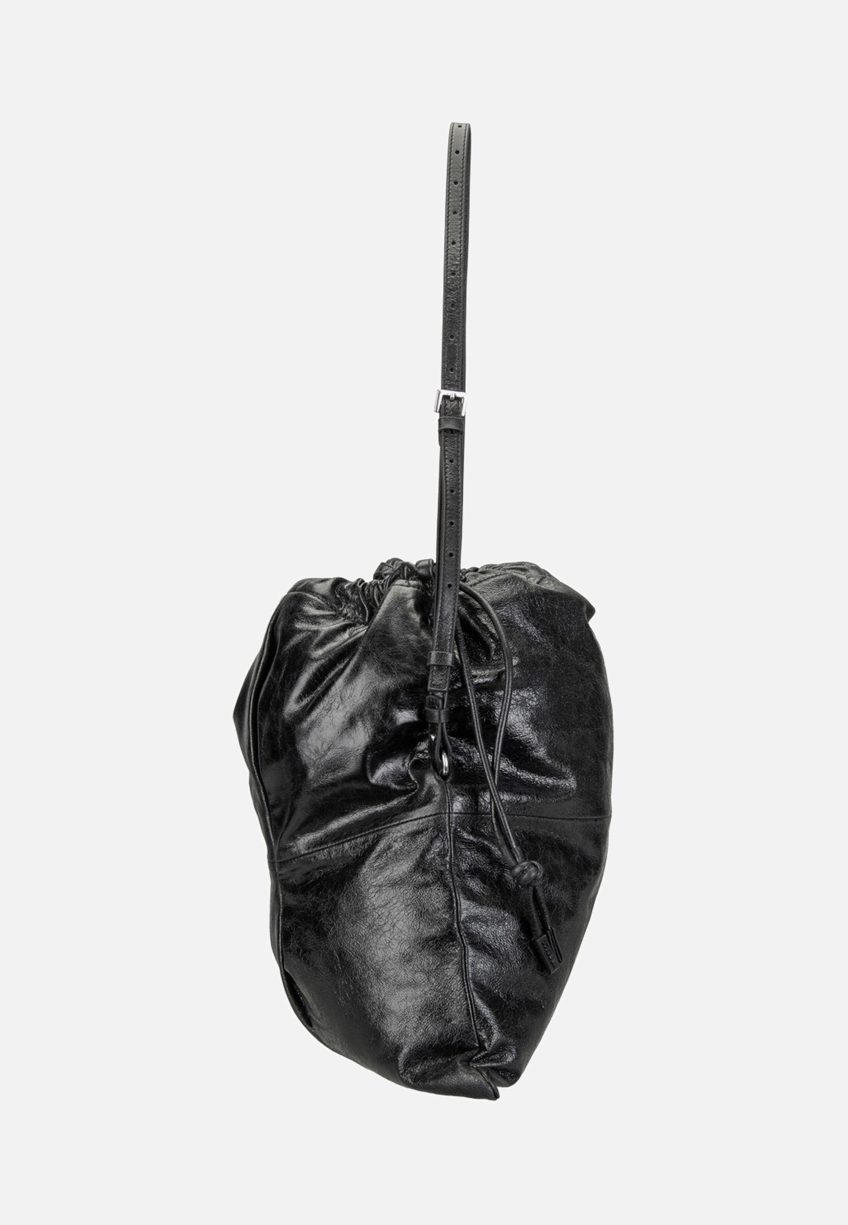 Liebeskind Berlin Lya II Hobo Lamb Crunch Black Hobo Bag