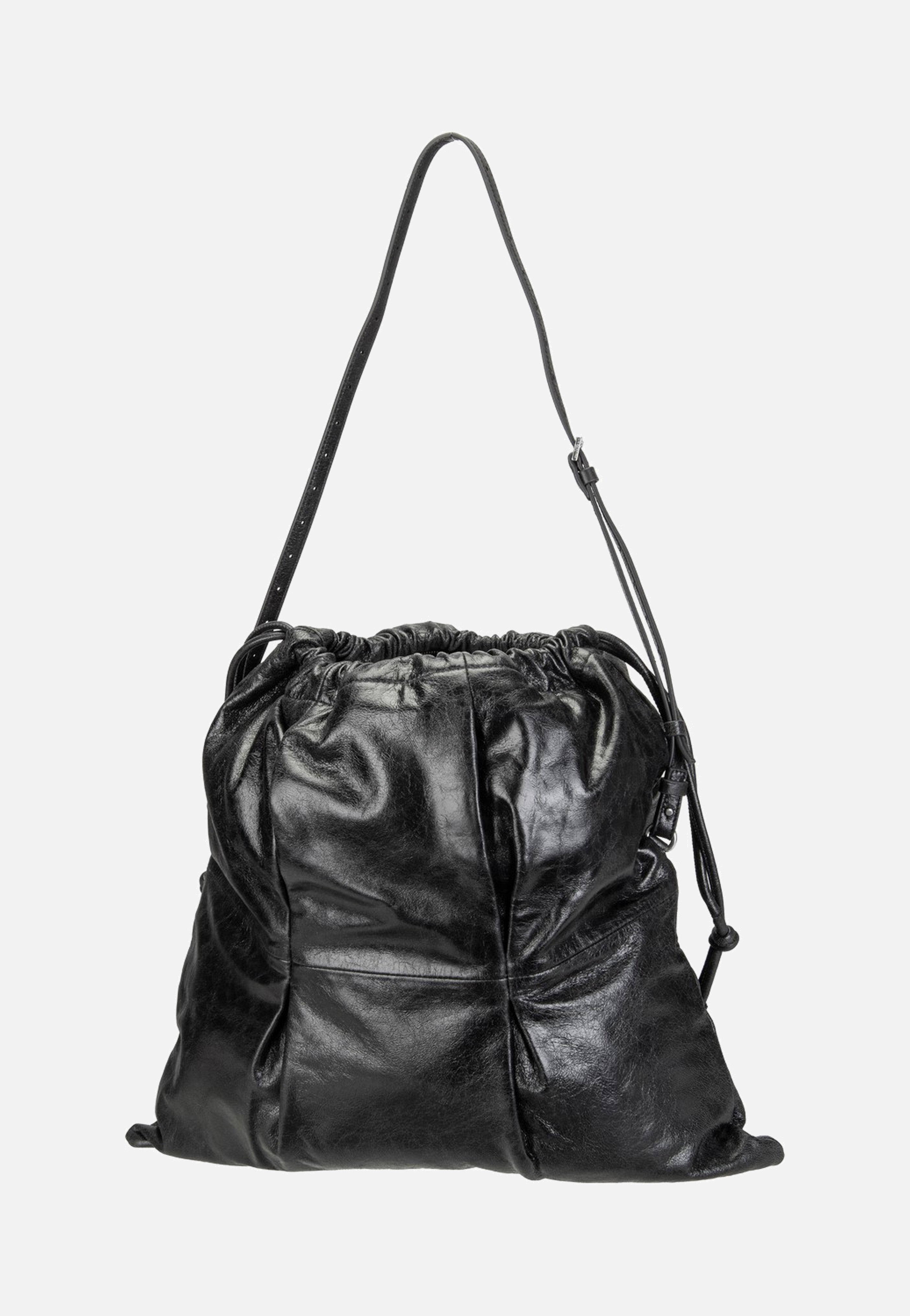 Liebeskind Berlin Lya II Hobo Lamb Crunch Black Hobo Bag