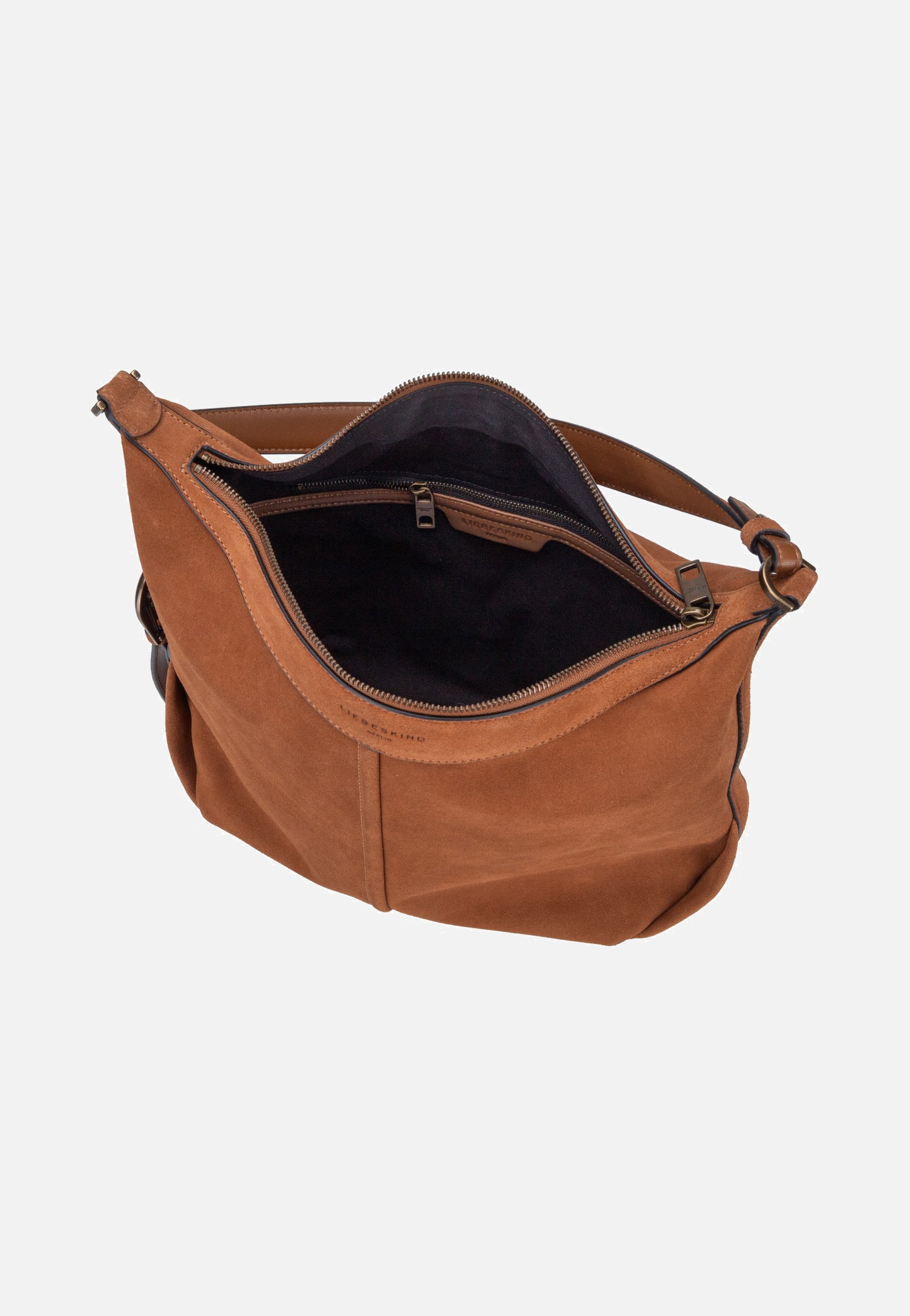 Liebeskind Berlin Paris II Hobo M Hydro Suede Brown Bolso Hobo