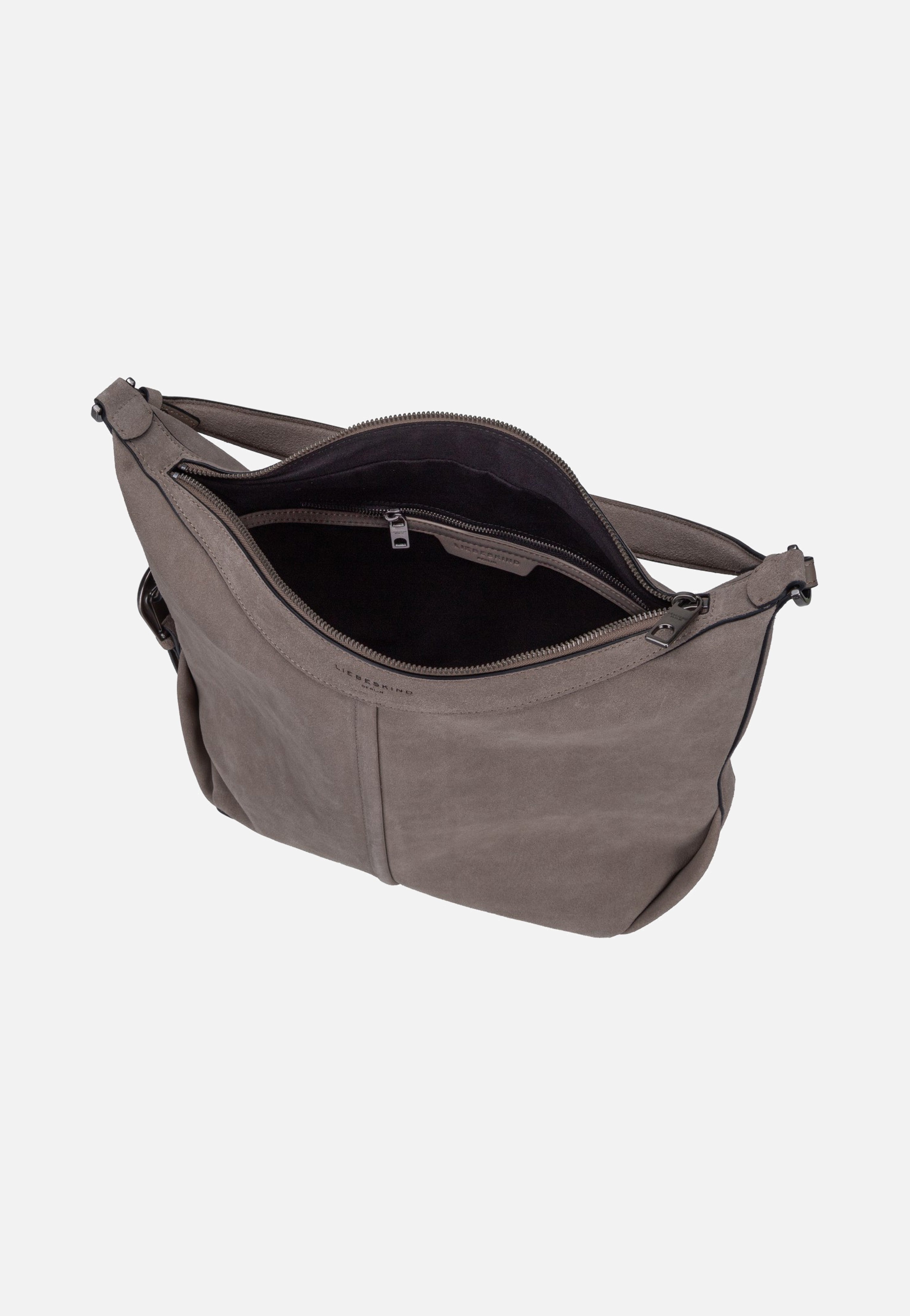 Liebeskind Berlin Paris II Hobo M Hydro Suede Neutral Grey Borsa Hobo