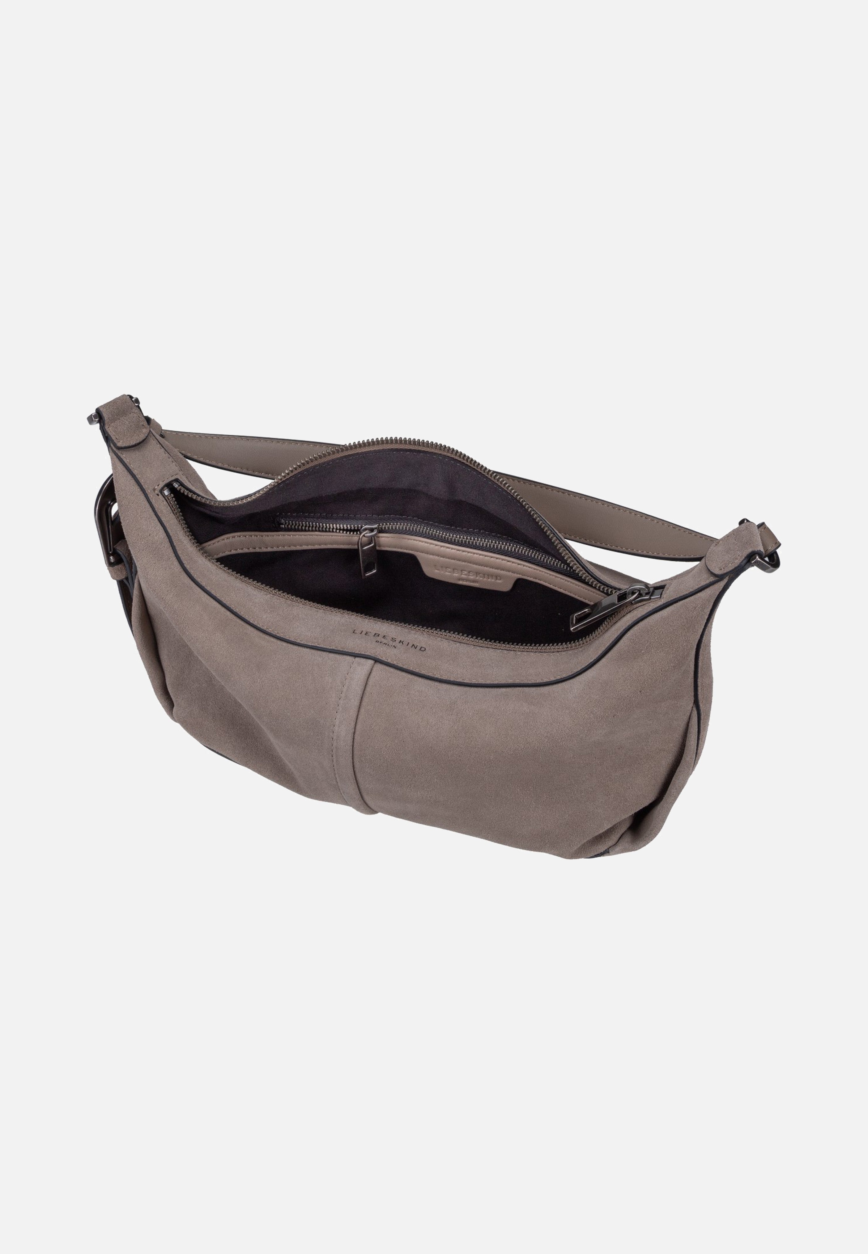 Liebeskind Berlin Paris II Hobo S Hydro Suede Neutral Grey Borsa Hobo