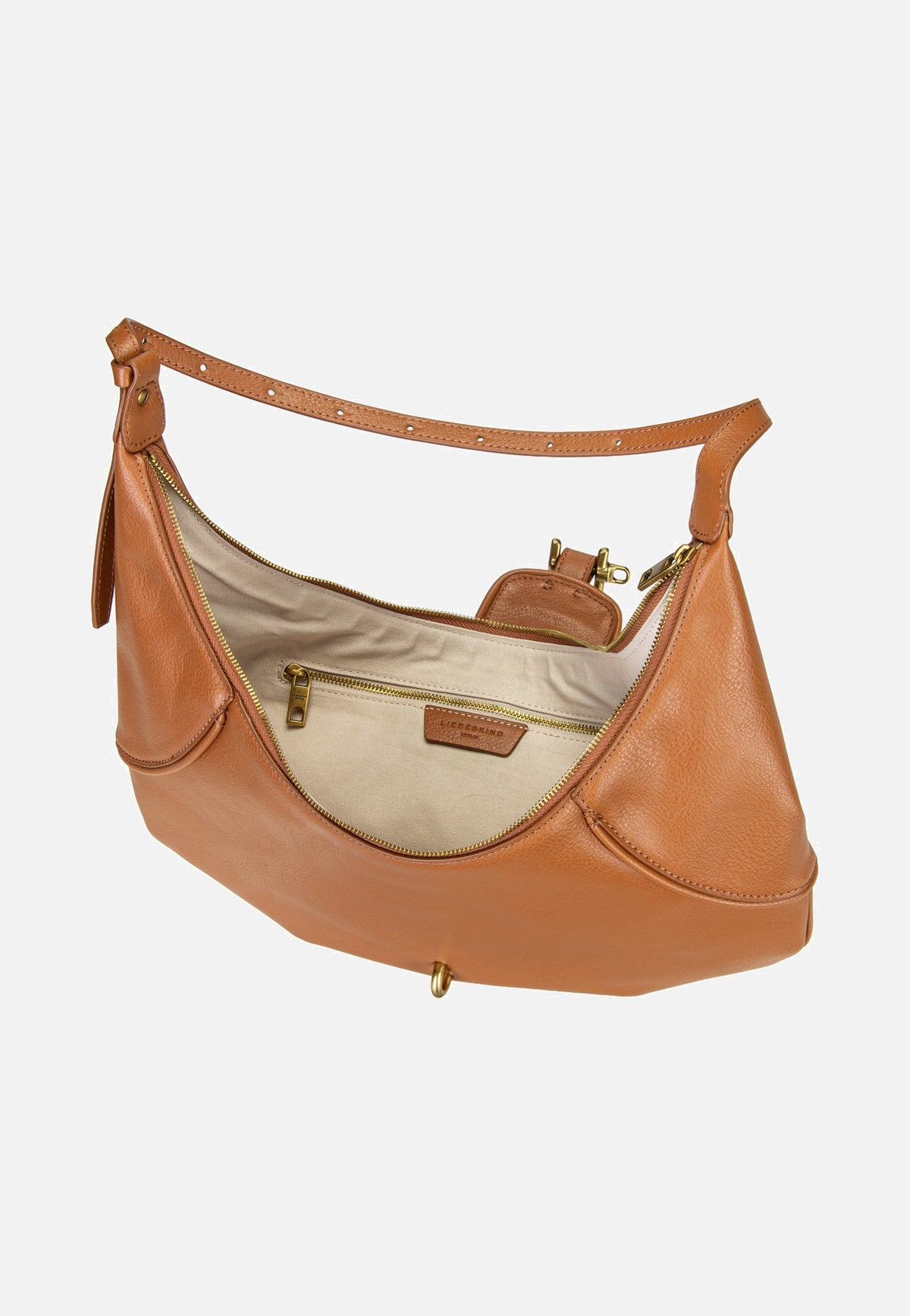 Liebeskind Berlin Ryker Hobo M Cow Natural Cognac Bolso Hobo