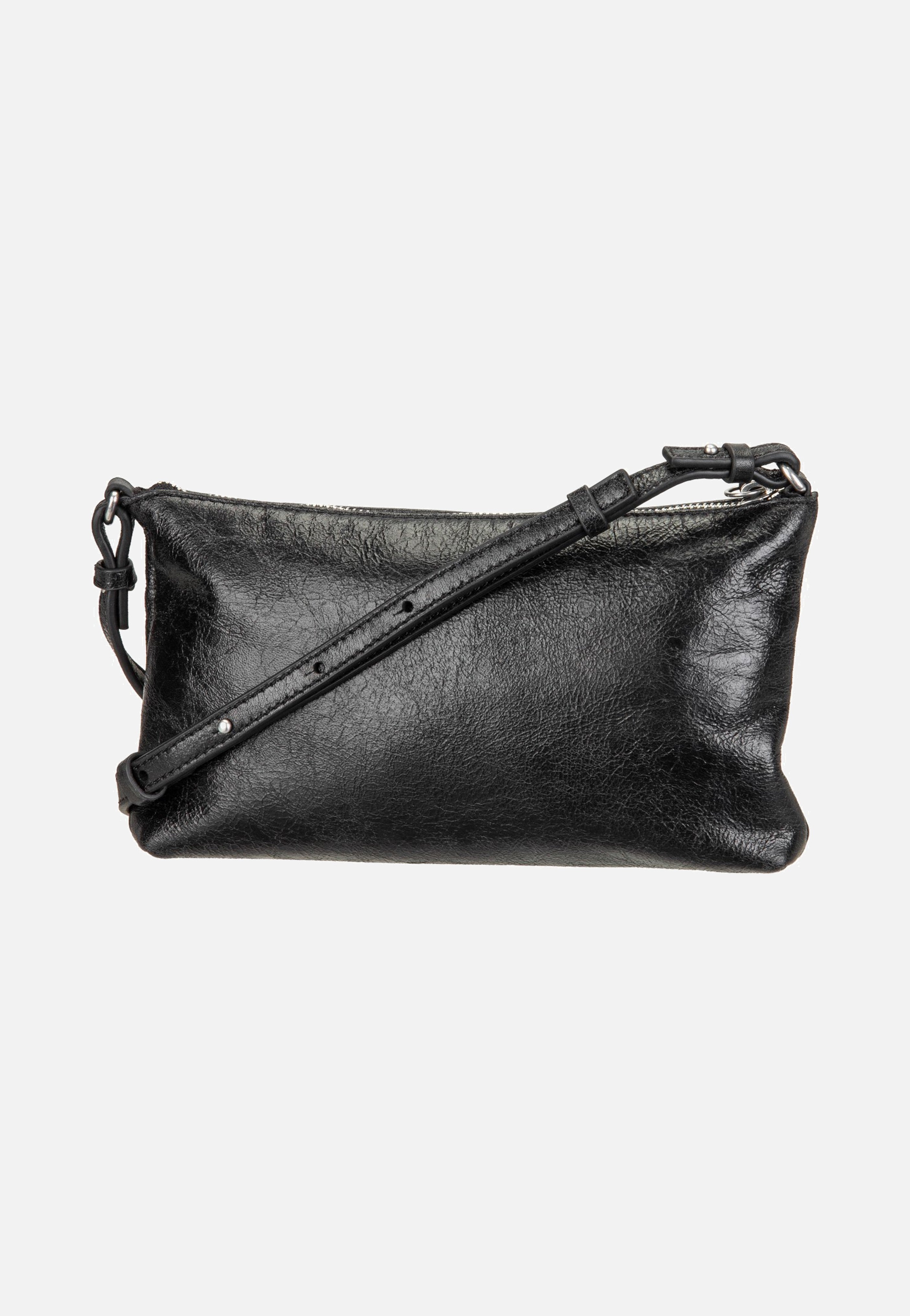 Liebeskind Berlin Zena S Single Lamb Crunch Black Crossbody Bag