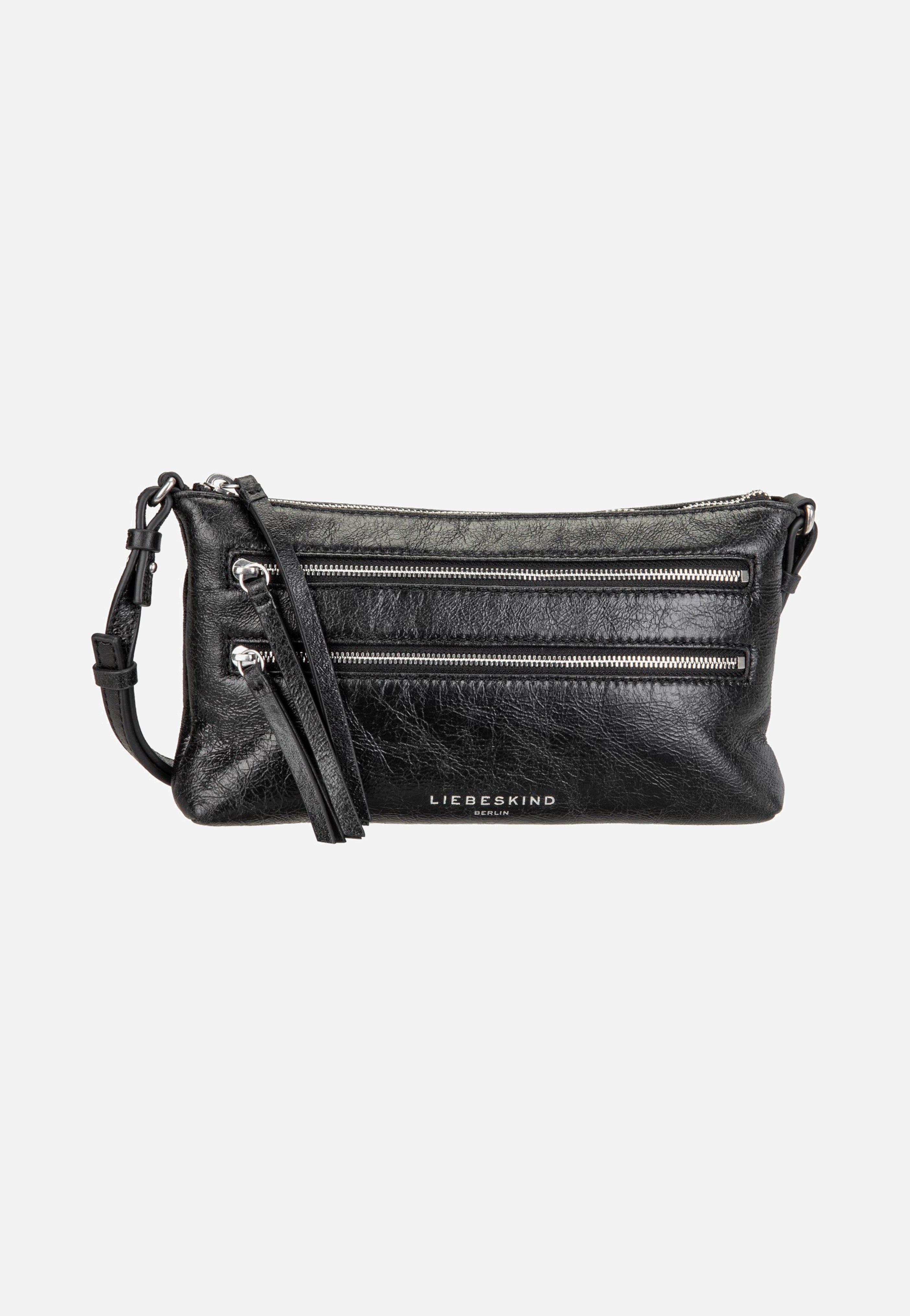 Liebeskind Berlin Zena S Single Lamb Crunch Black Crossbody Bag