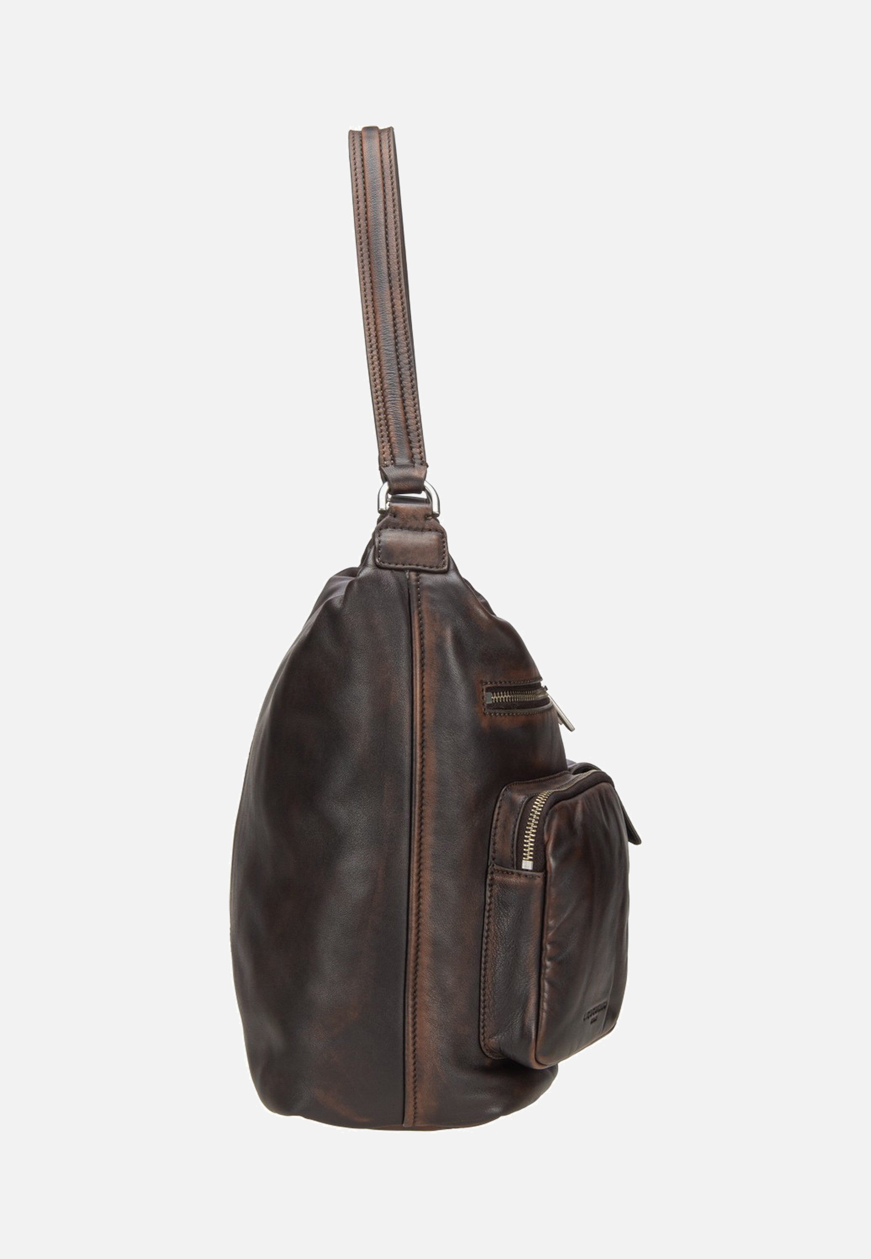 Liebeskind Berlin - Andrea Hobo M Lamb Snowcem Roasted Coconut - Hobo Bag | Women-Image