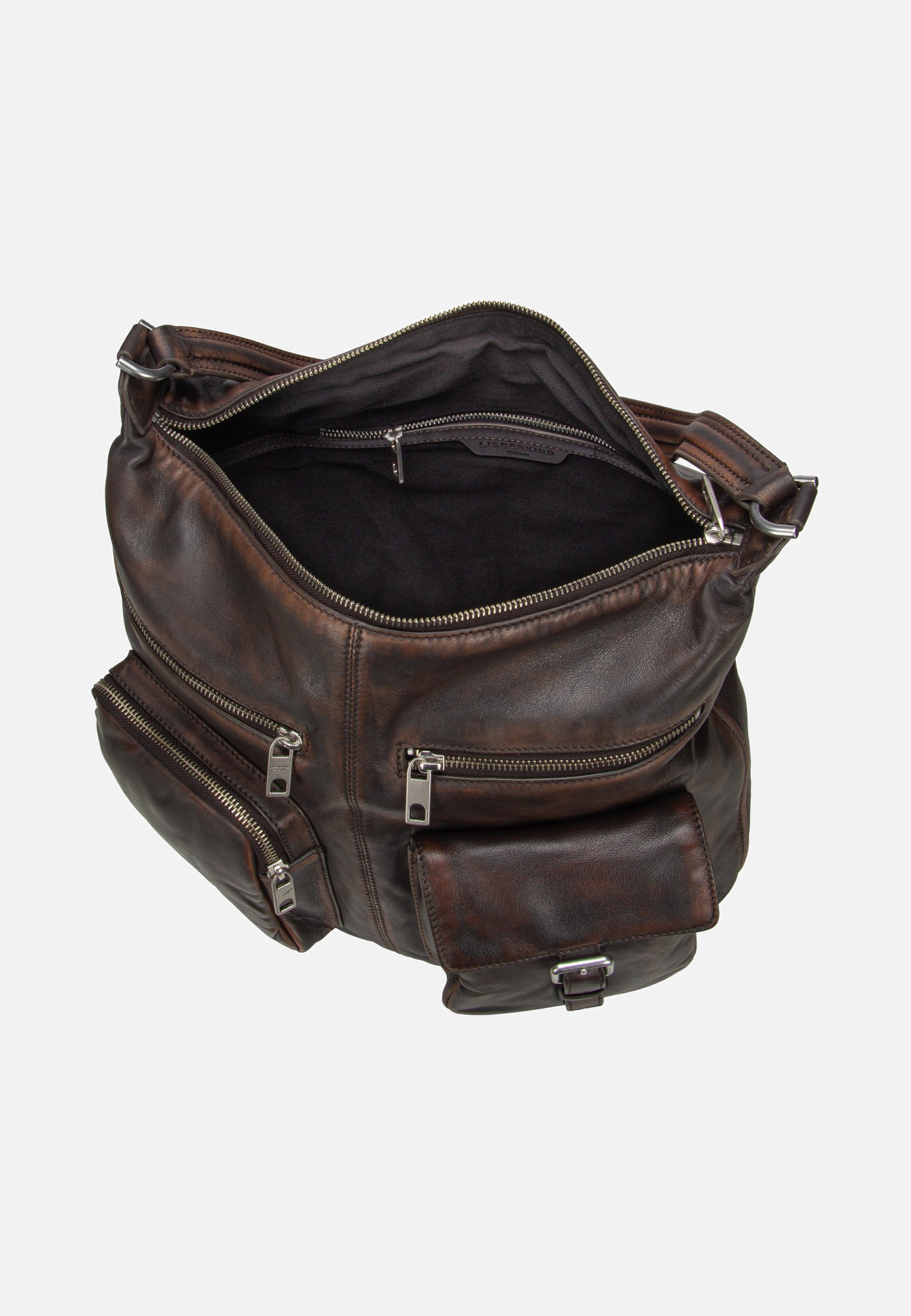 Liebeskind Berlin Andrea Hobo M Lamb Snowcem Roasted Coconut Hobo Bag