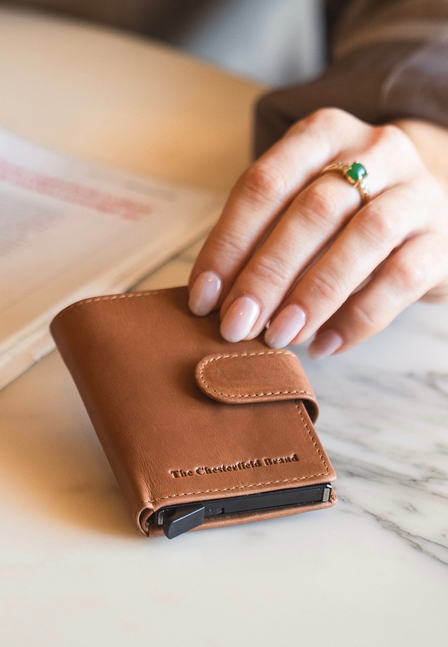 The Chesterfield Brand Loughton 0381 Cognac Wallet