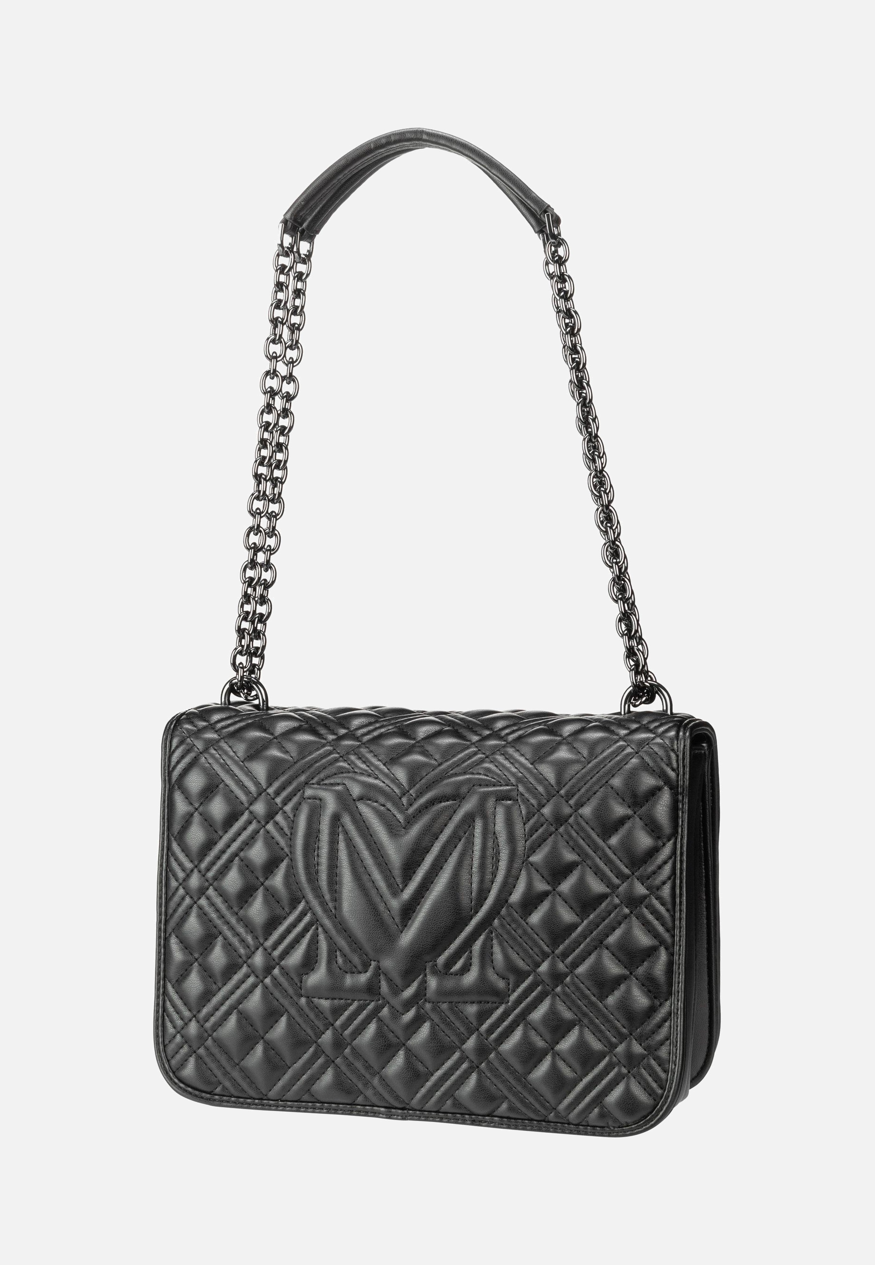 Love Moschino - Quilted Bag 4000 Black Gunmetal - Evening Bag | Women-Image
