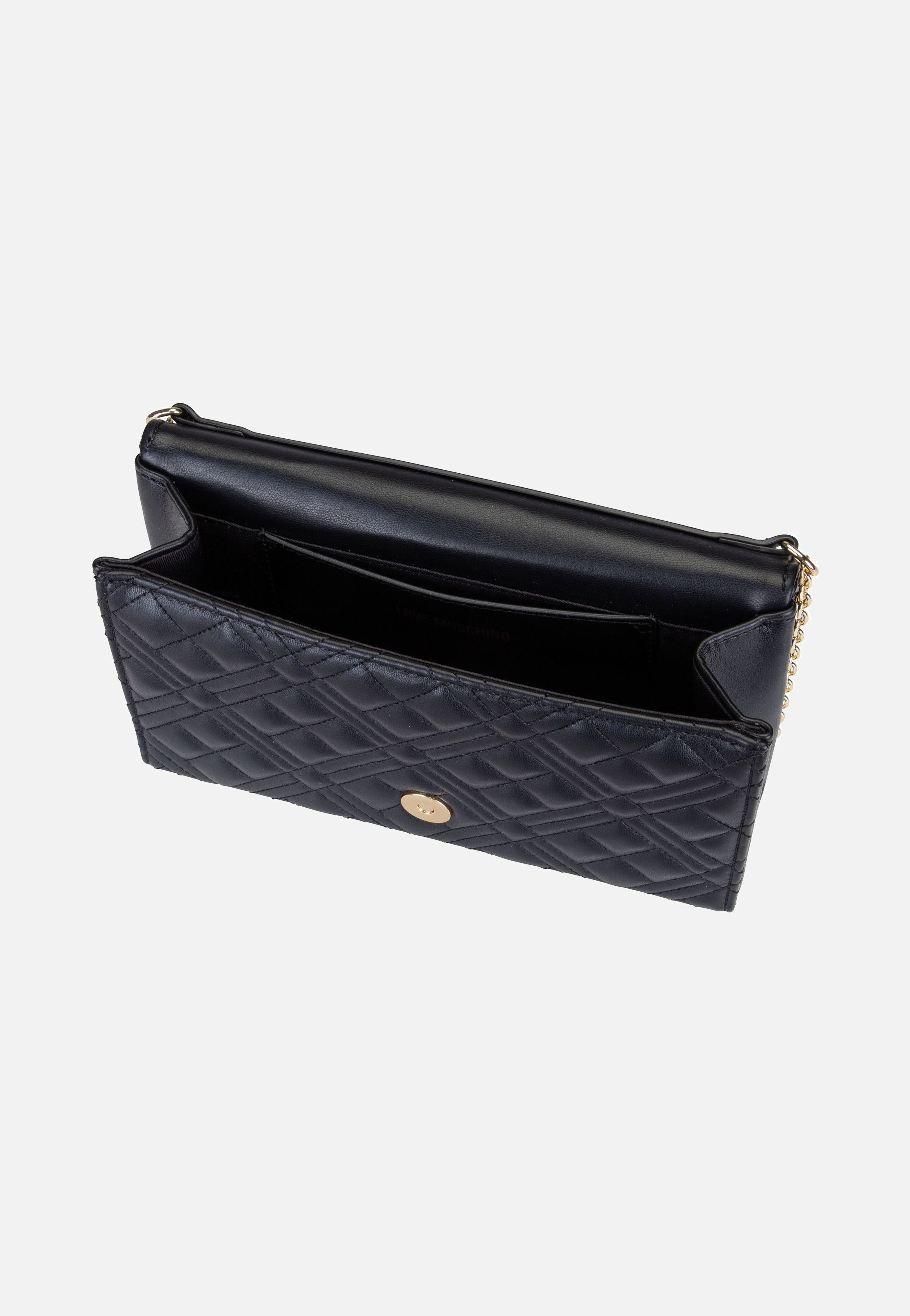 Love Moschino Smart Daily Bag 4097 Black Galvanica Oro Crossbody Bag