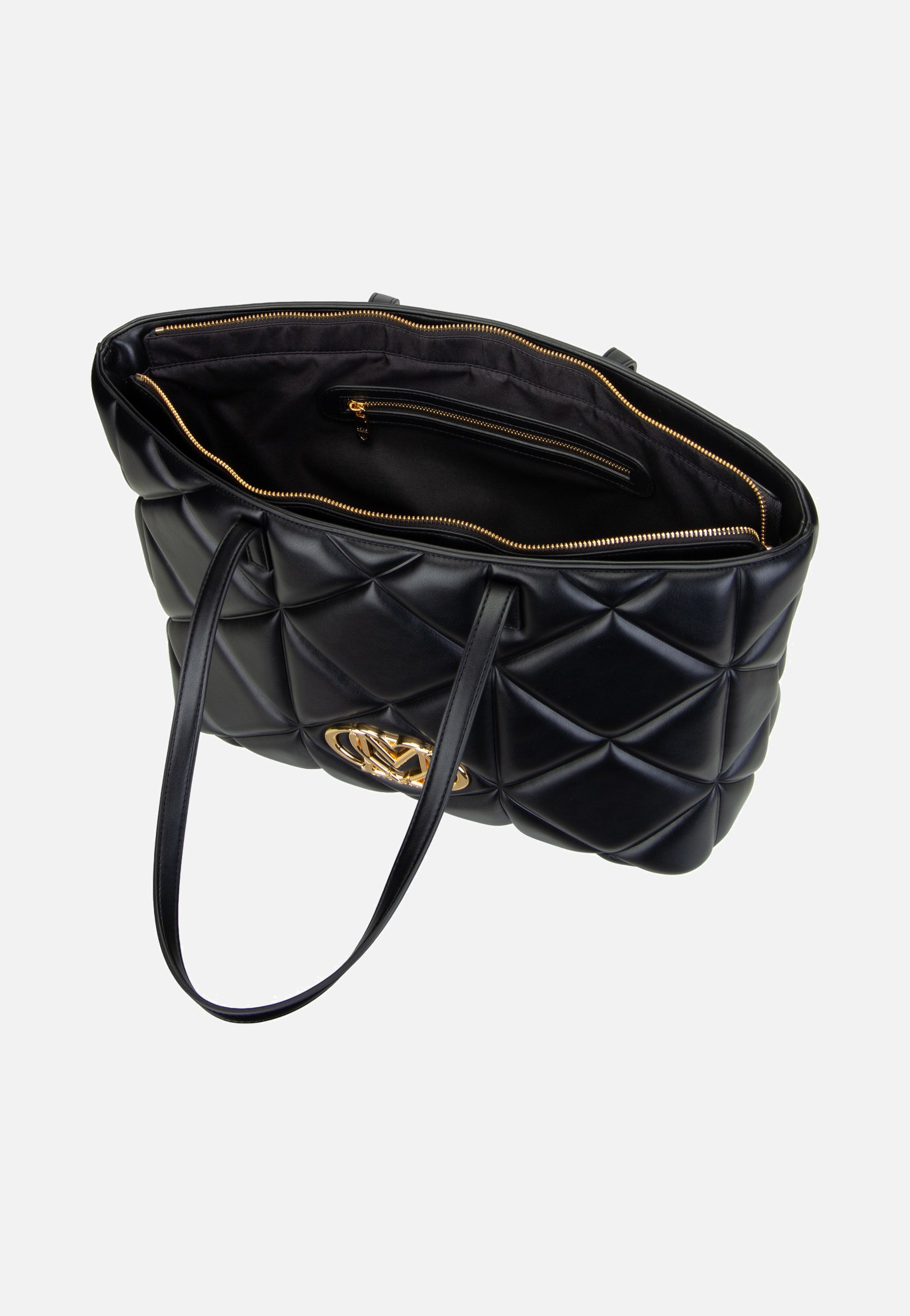 Love Moschino Embossed Q 4120 Black Shopper