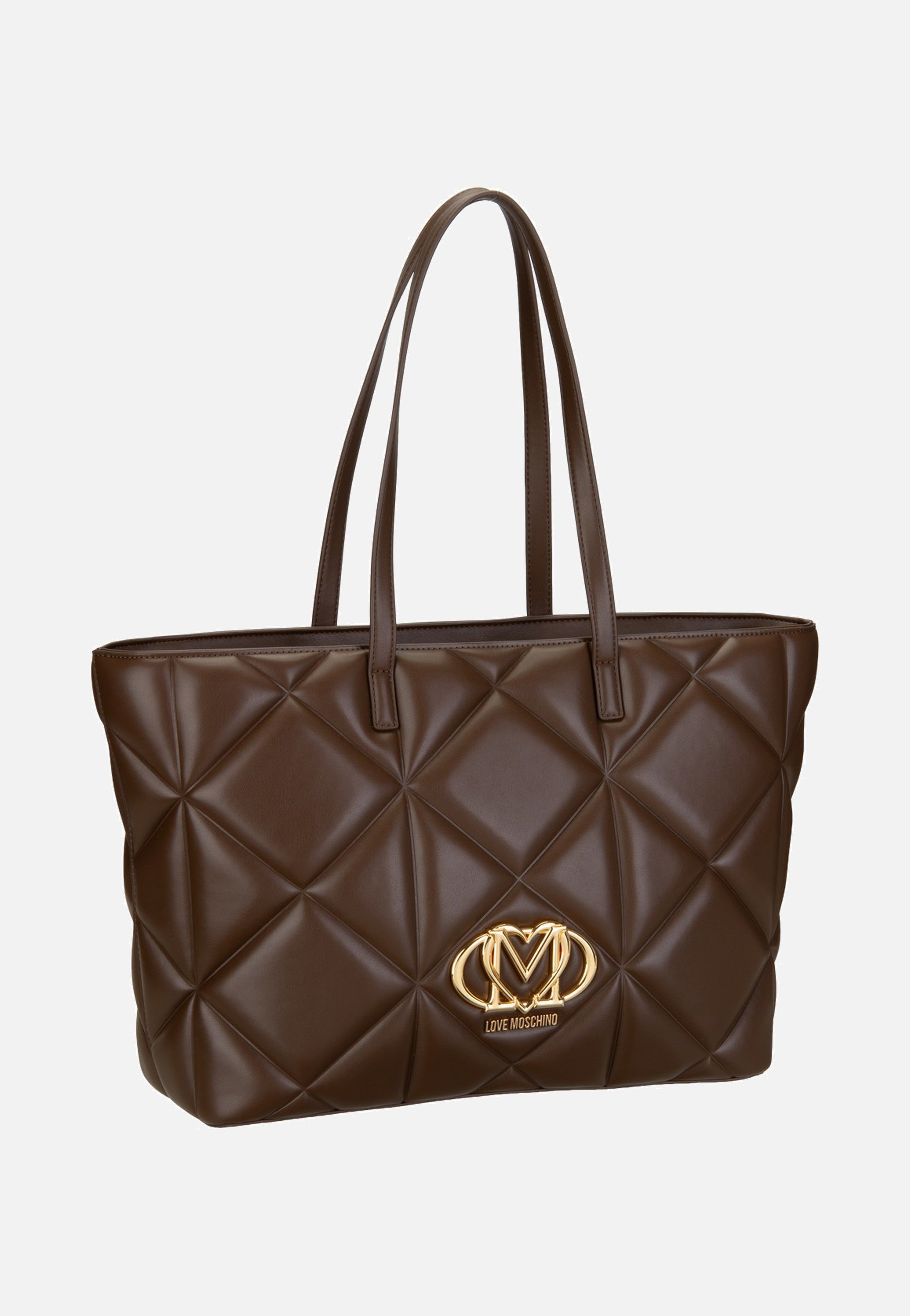 Love Moschino Embossed Q 4120 Brown Shopper
