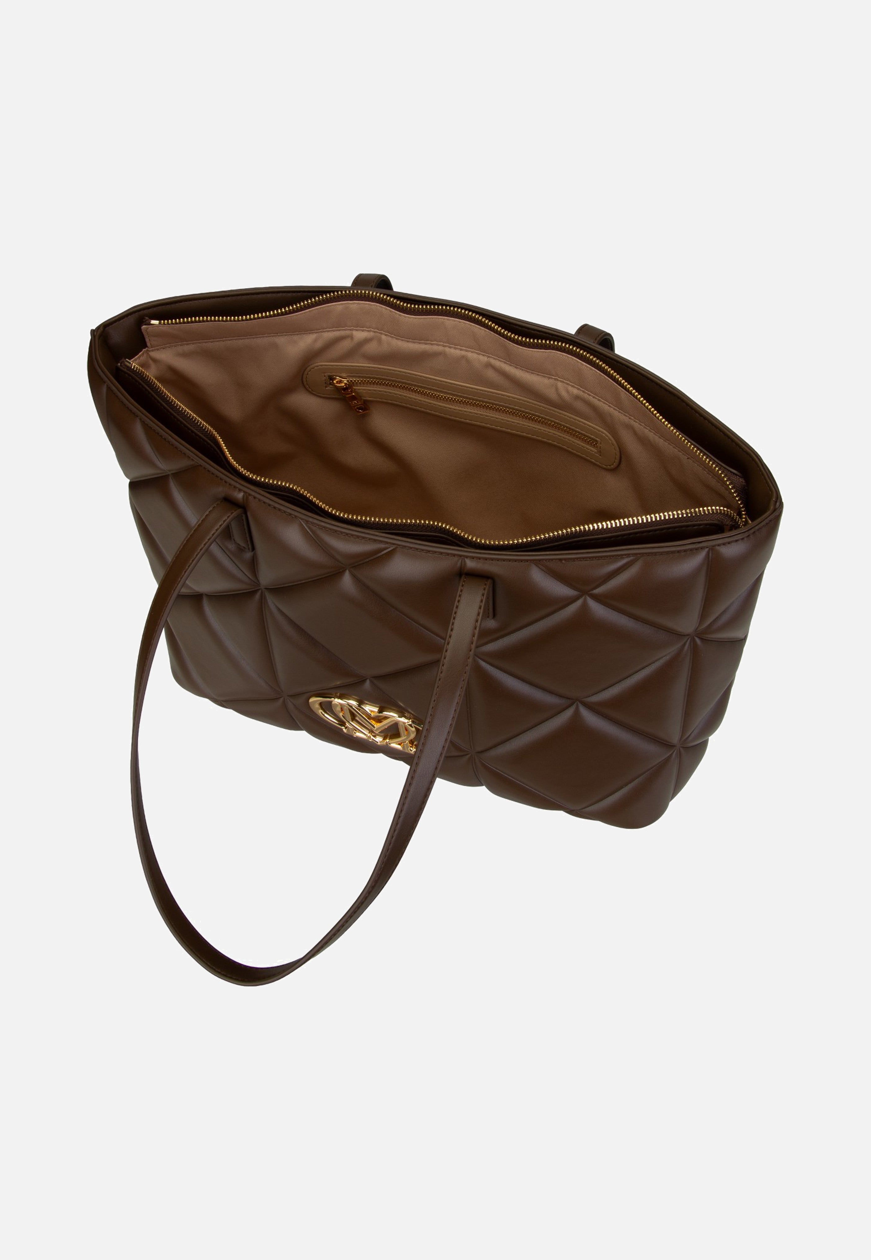 Love Moschino Embossed Q 4120 Brown Shopper