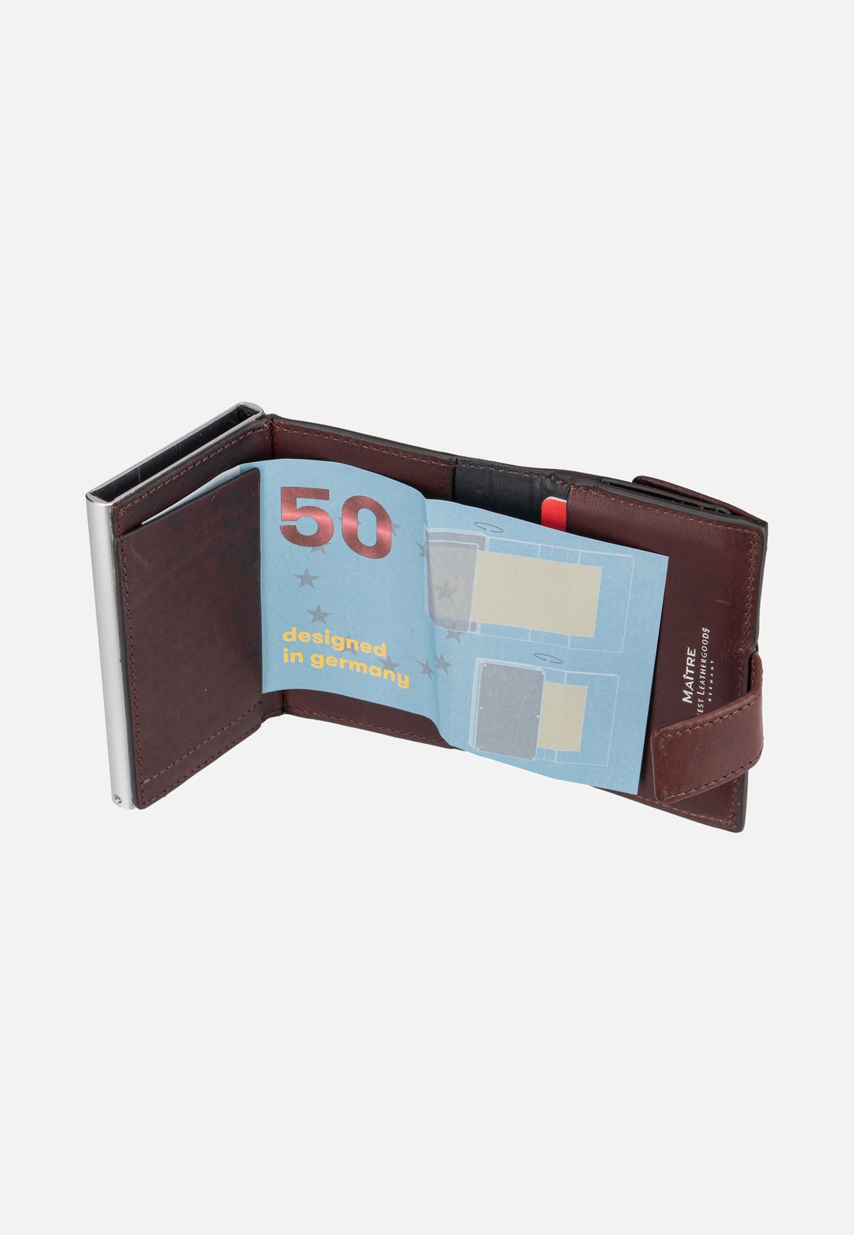 Maître Birkheim C-Three E-Cage SV8 Darkbrown Wallet