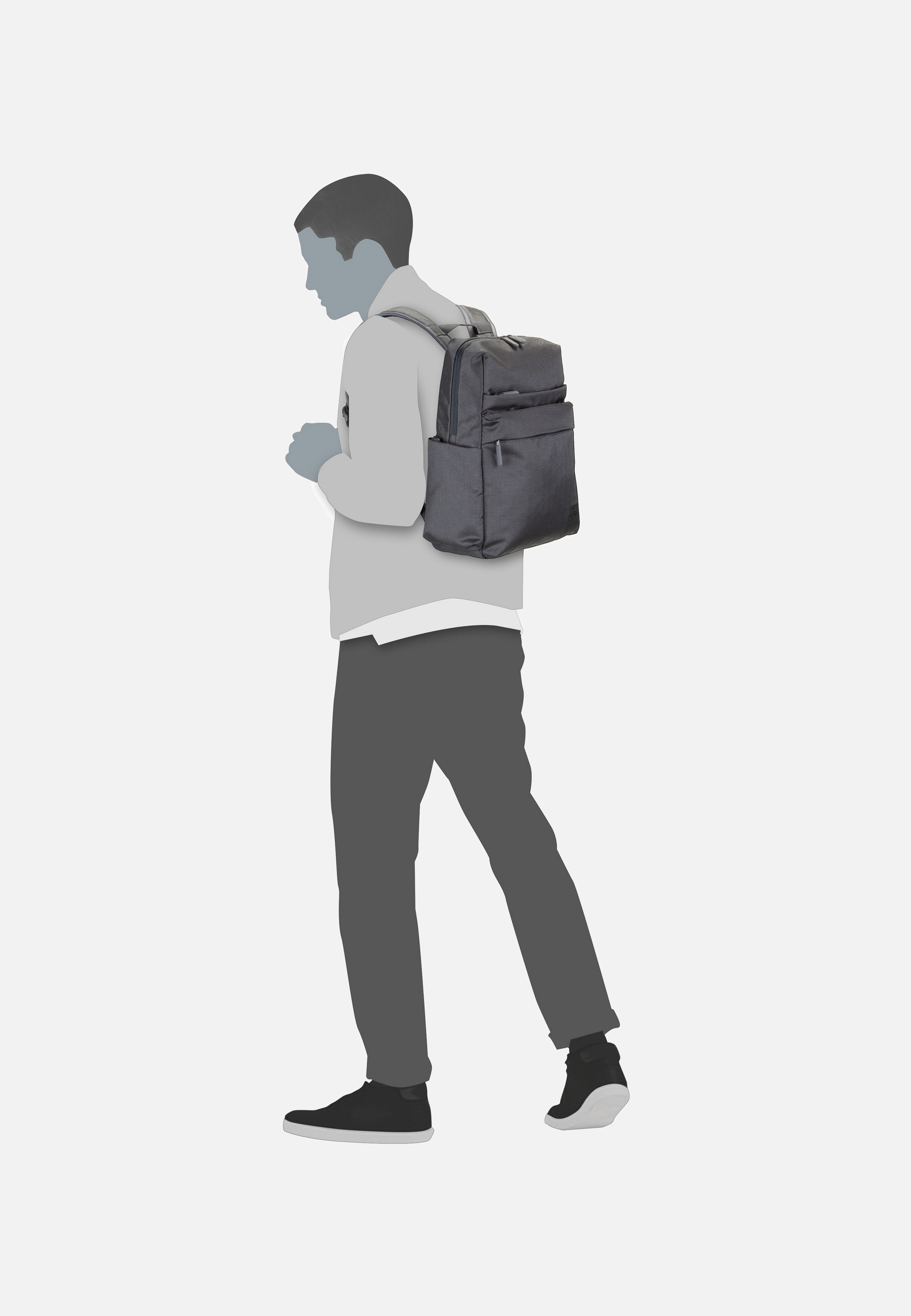 Mandarina Duck District Squared KPT02 Steel Backpack