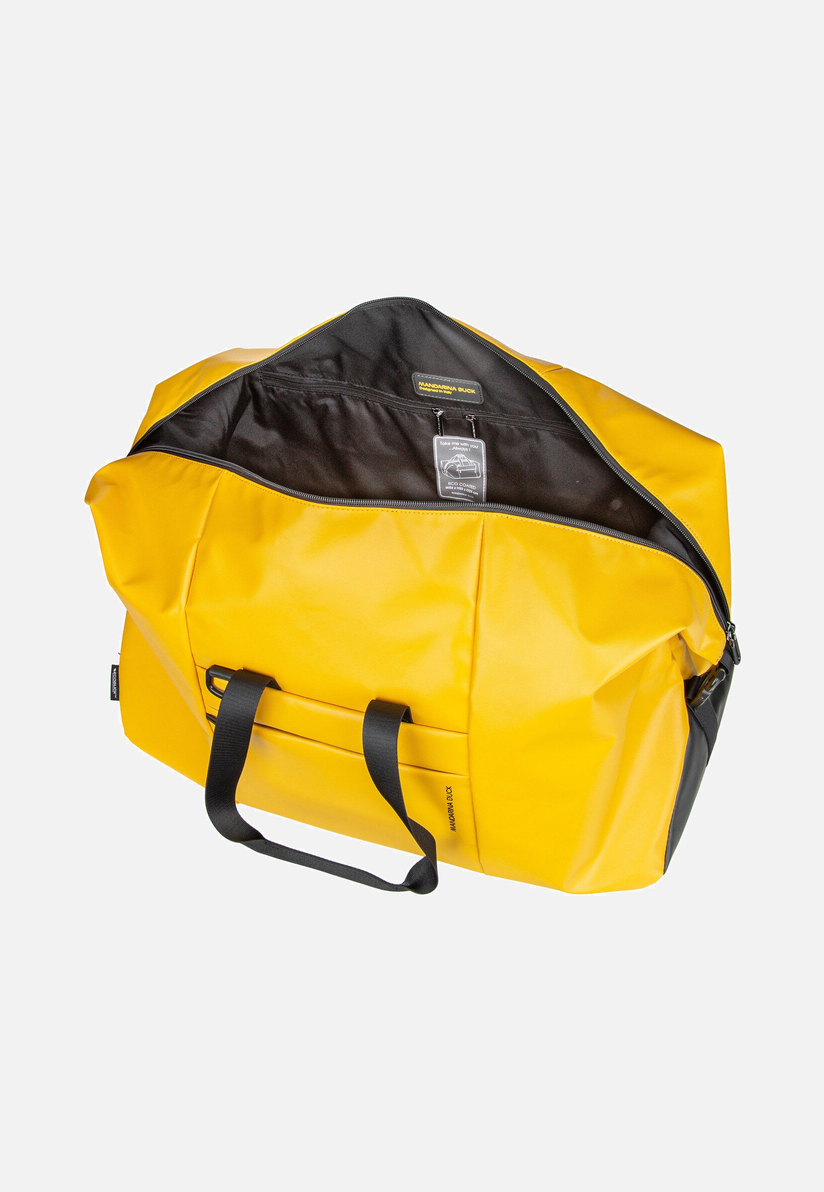 Mandarina Duck - Eco Coated Duffle OSB02 Duck Yellow - Dufflebag | Neutral-Image
