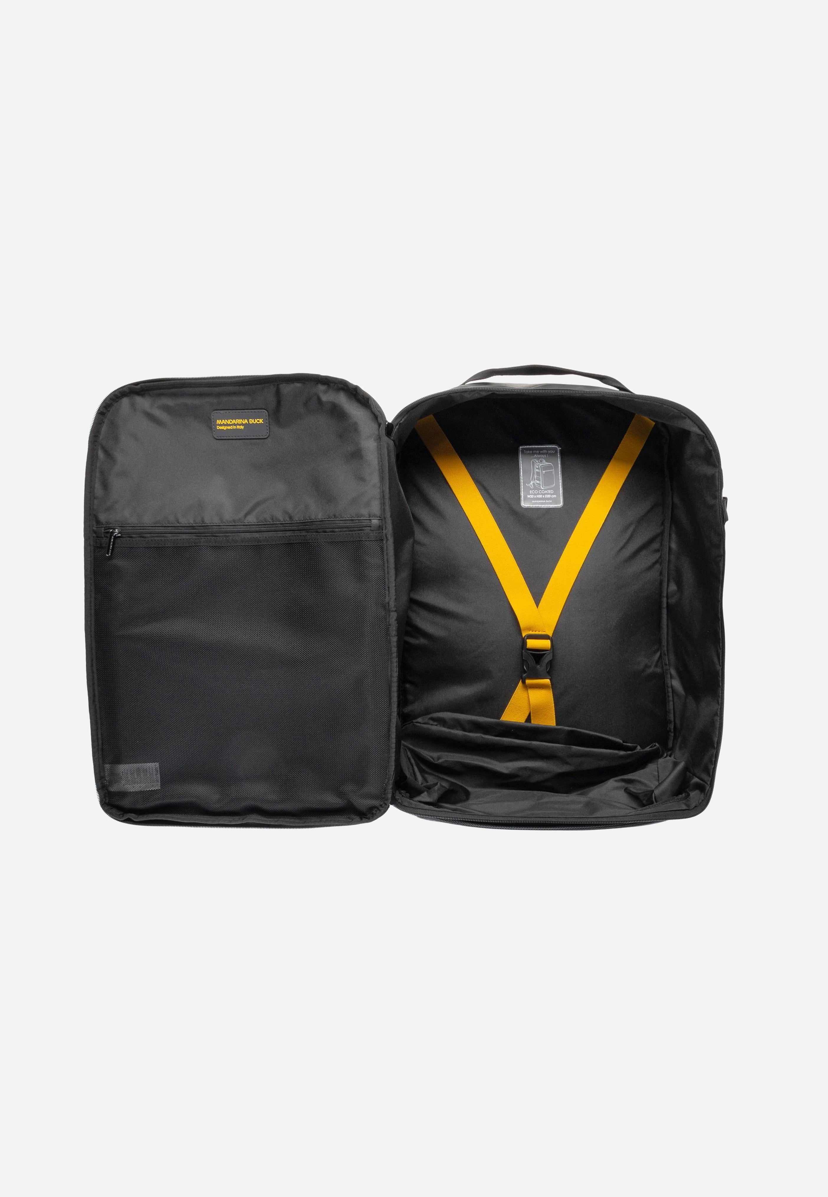Mandarina Duck Eco Coated OST06 Black Travel Backpack