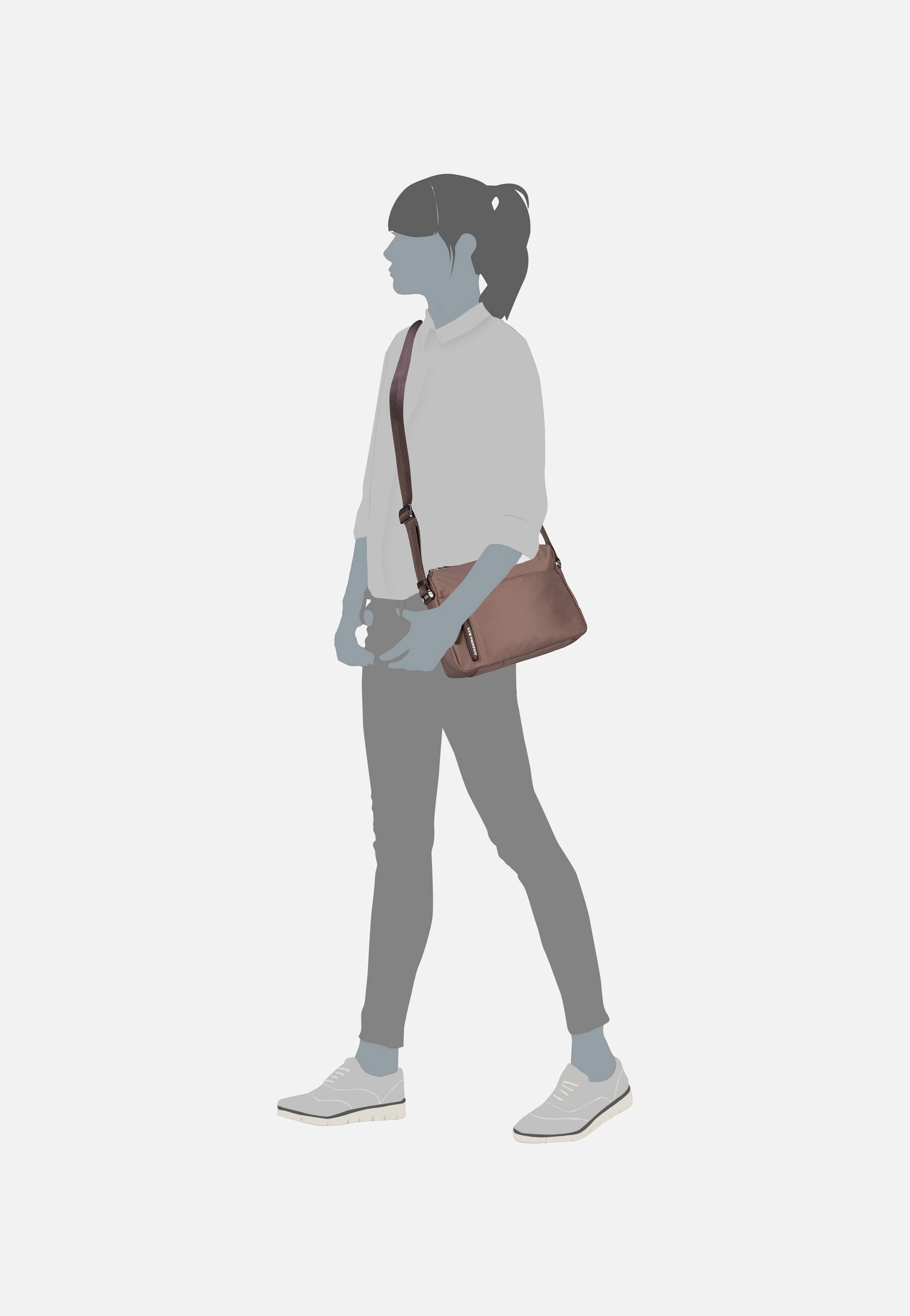 Mandarina Duck - Hunter Medium VCT35 Beaver - Crossbody Bag | Women-Image