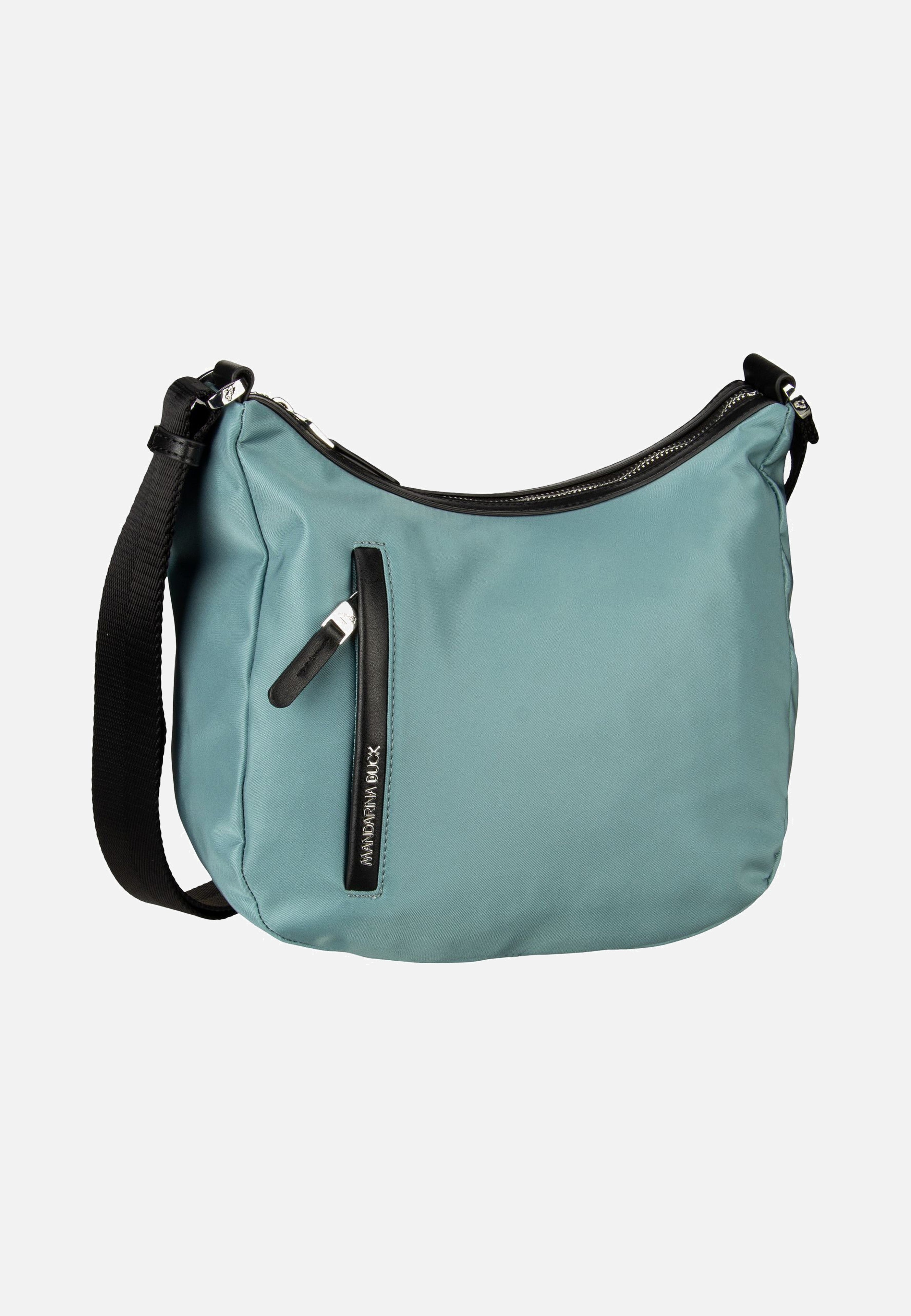 Mandarina Duck - Hunter Medium Hobo VCT40 Smoke Blue - Pouch Bag | Women-Image