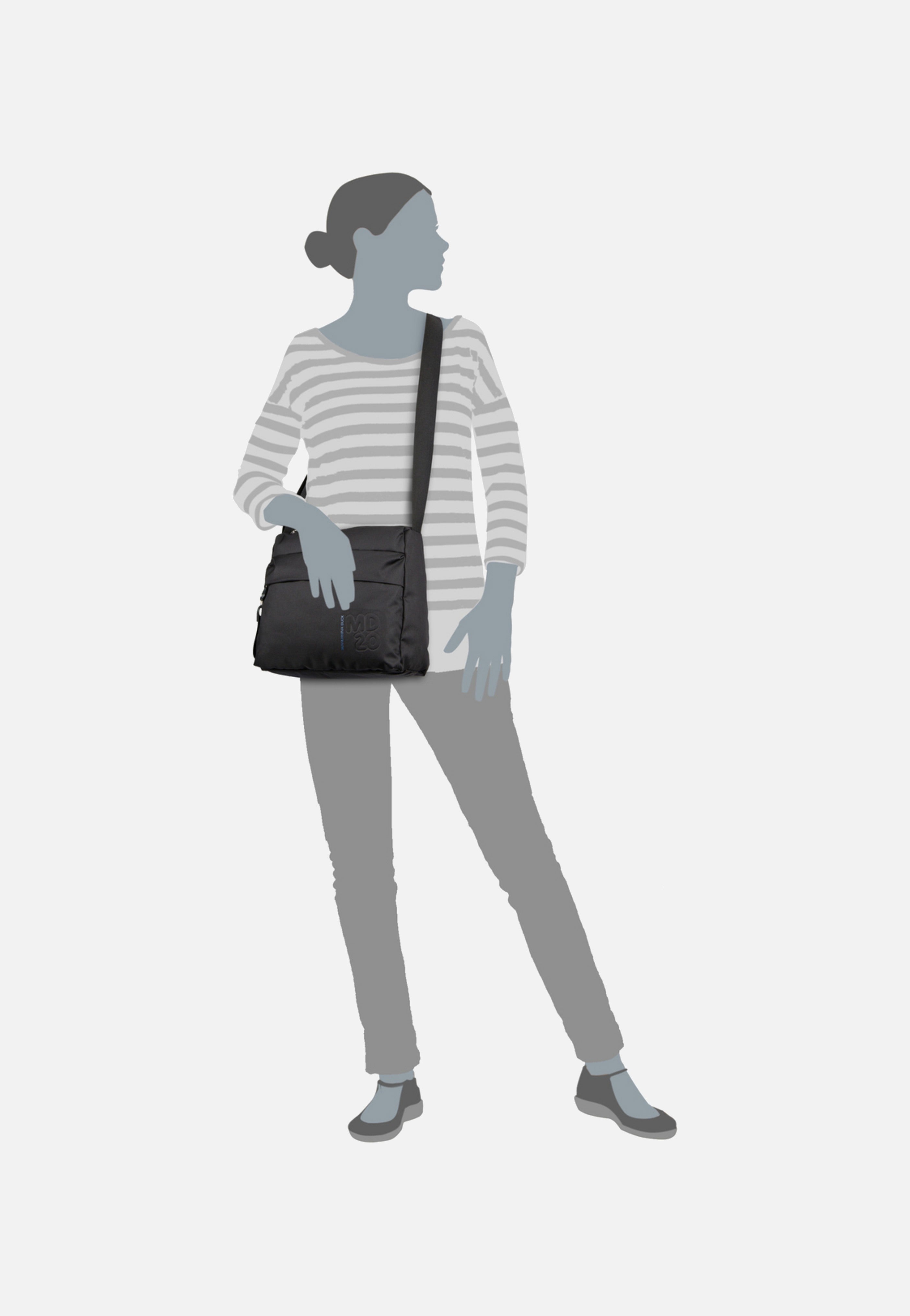 Mandarina Duck - MD20 QMTT4 Black - Pouch Bag | Women-Image