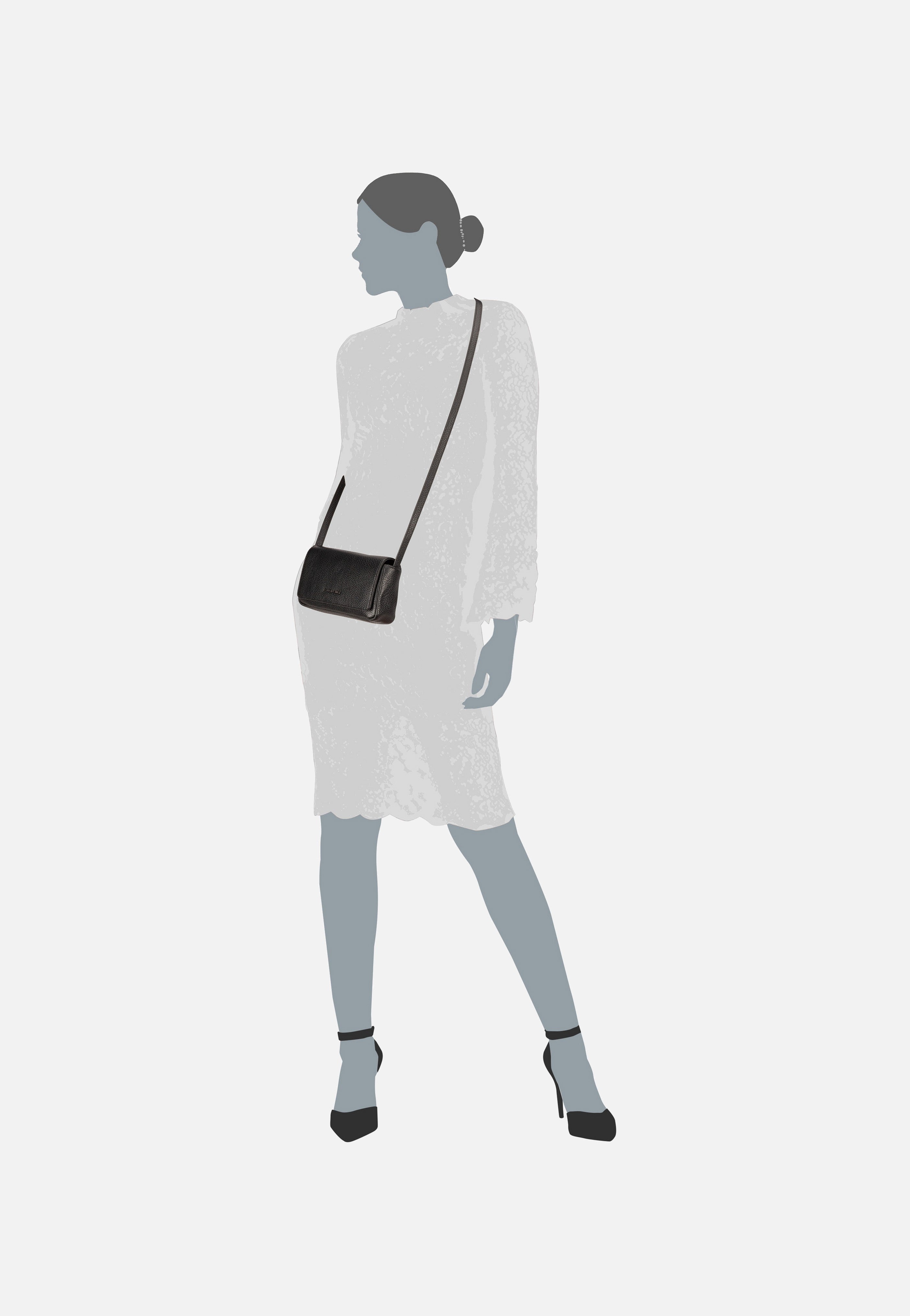 Mandarina Duck - Mellow Leather Bag FZT55 Nero - Shoulder Bag | Women-Image