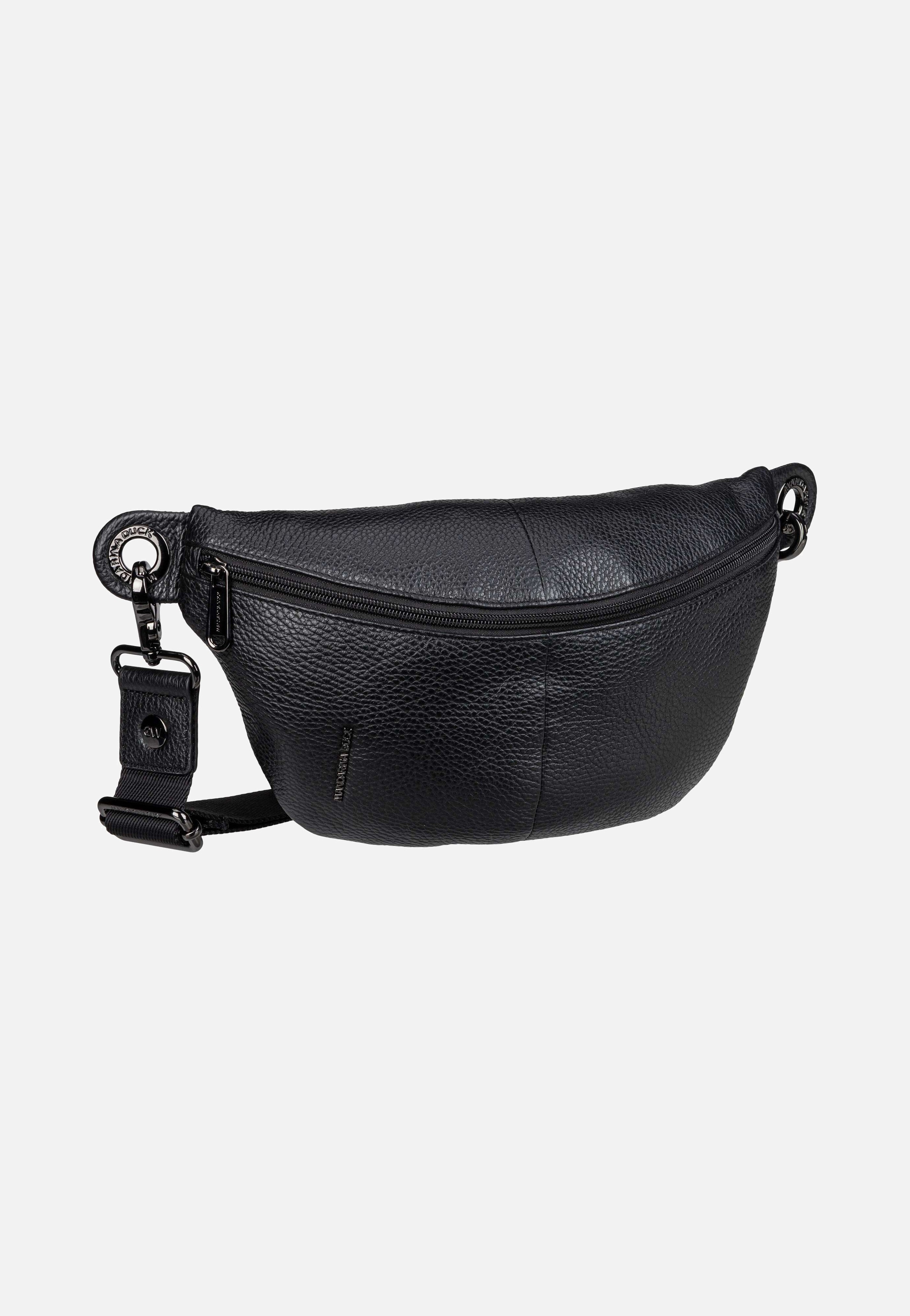 Mandarina Duck - Mellow Leather Bum Bag FZT73 Nero - Fanny Pack | Women-Image