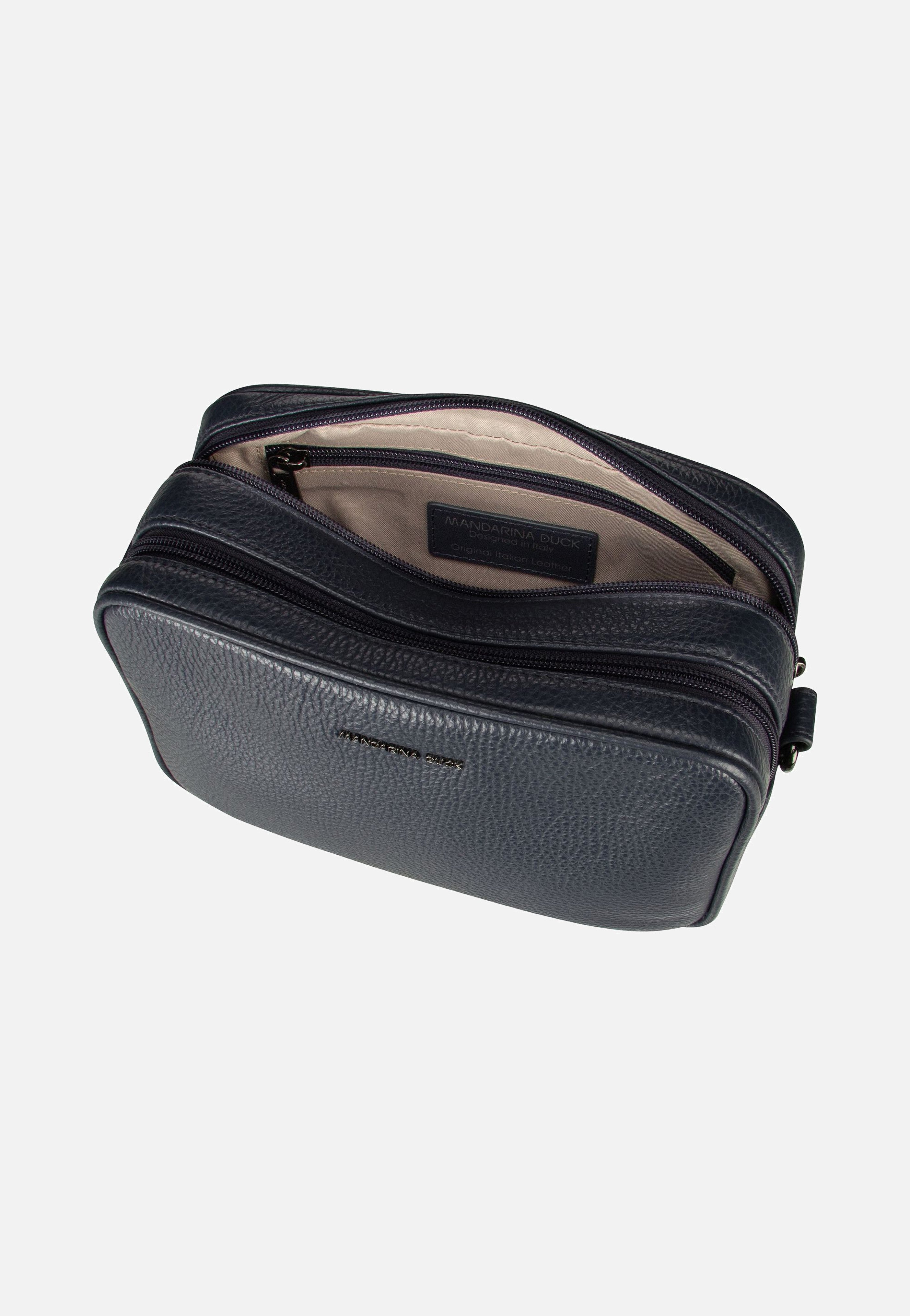 Mandarina Duck Mellow Leather FZT83 Dress Blue Shoulder Bag