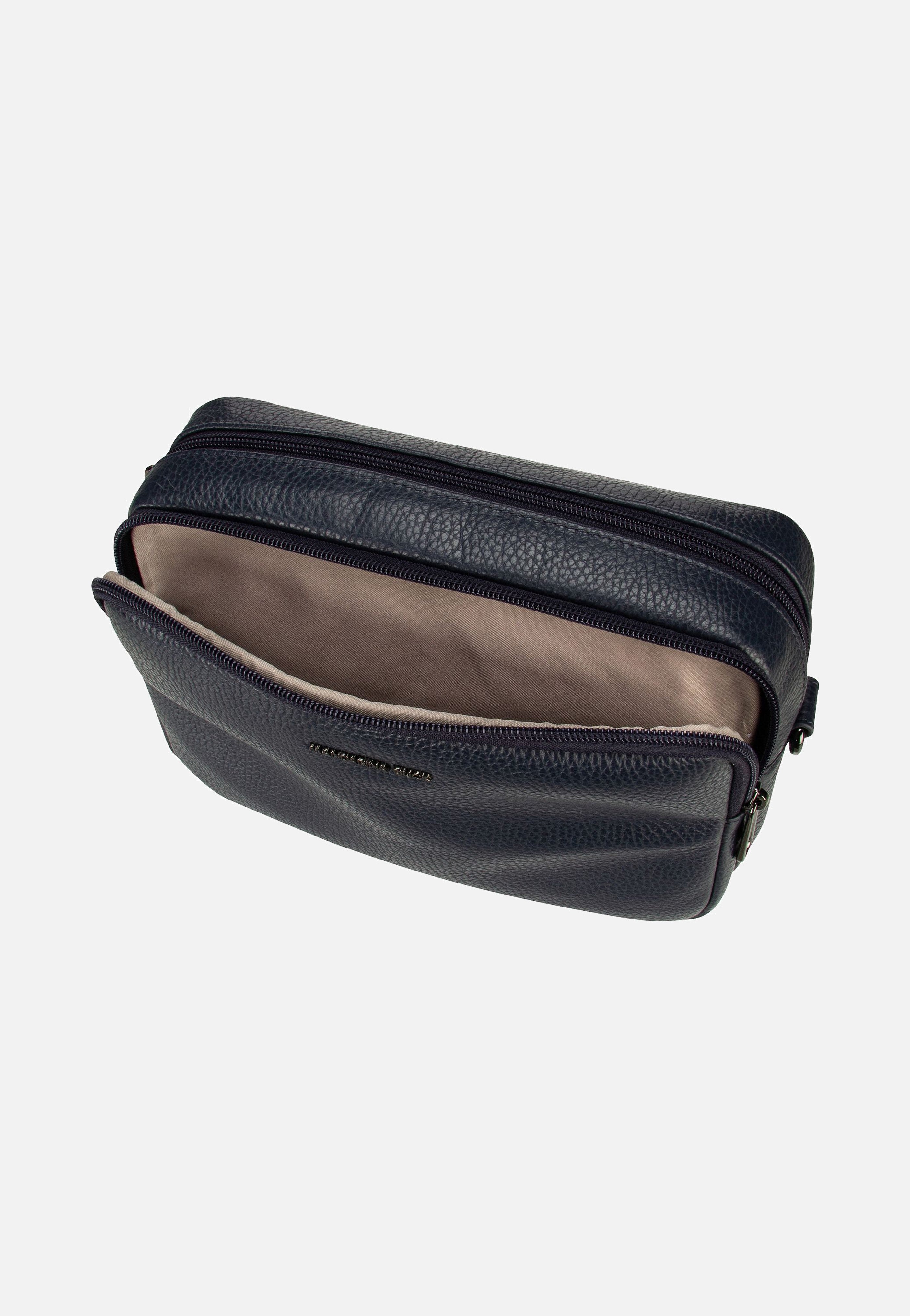 Mandarina Duck Mellow Leather Camera Case FZT11 Dress Blue Crossbody Bag