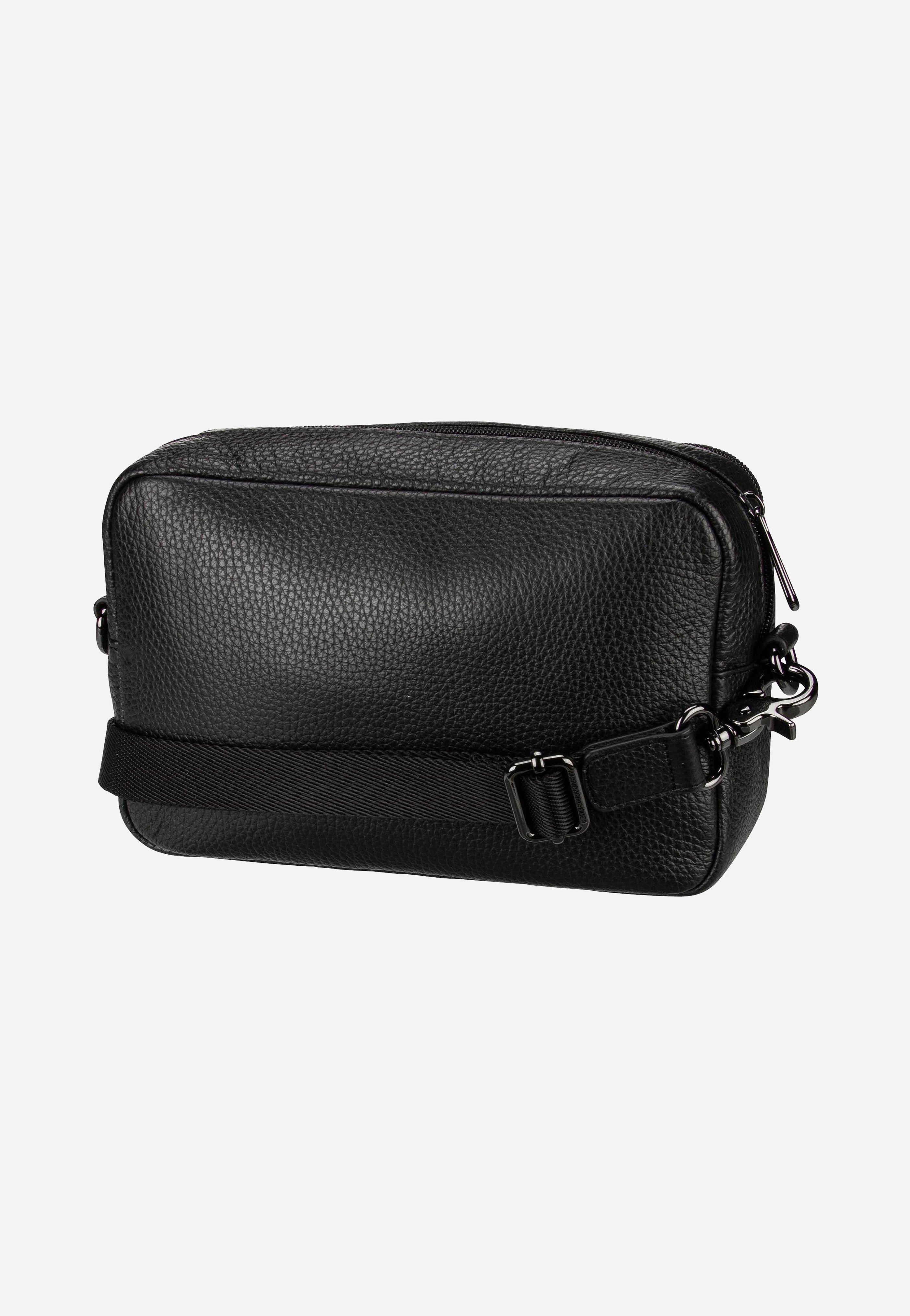 Mandarina Duck Mellow Leather Camera Case FZT11 Nero Crossbody Bag